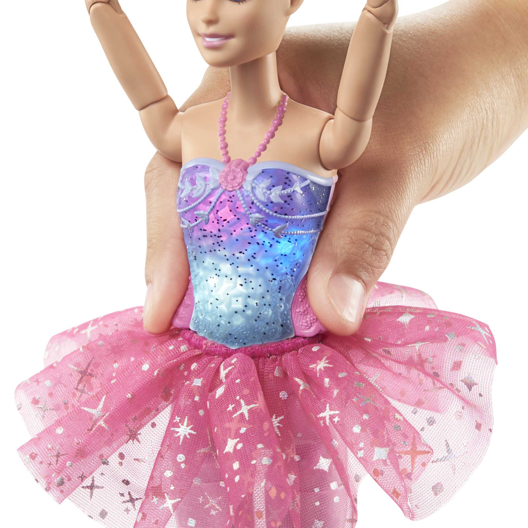 Muñeca Barbie Dreamtopia rubia Bailarina con luces mágicas 3