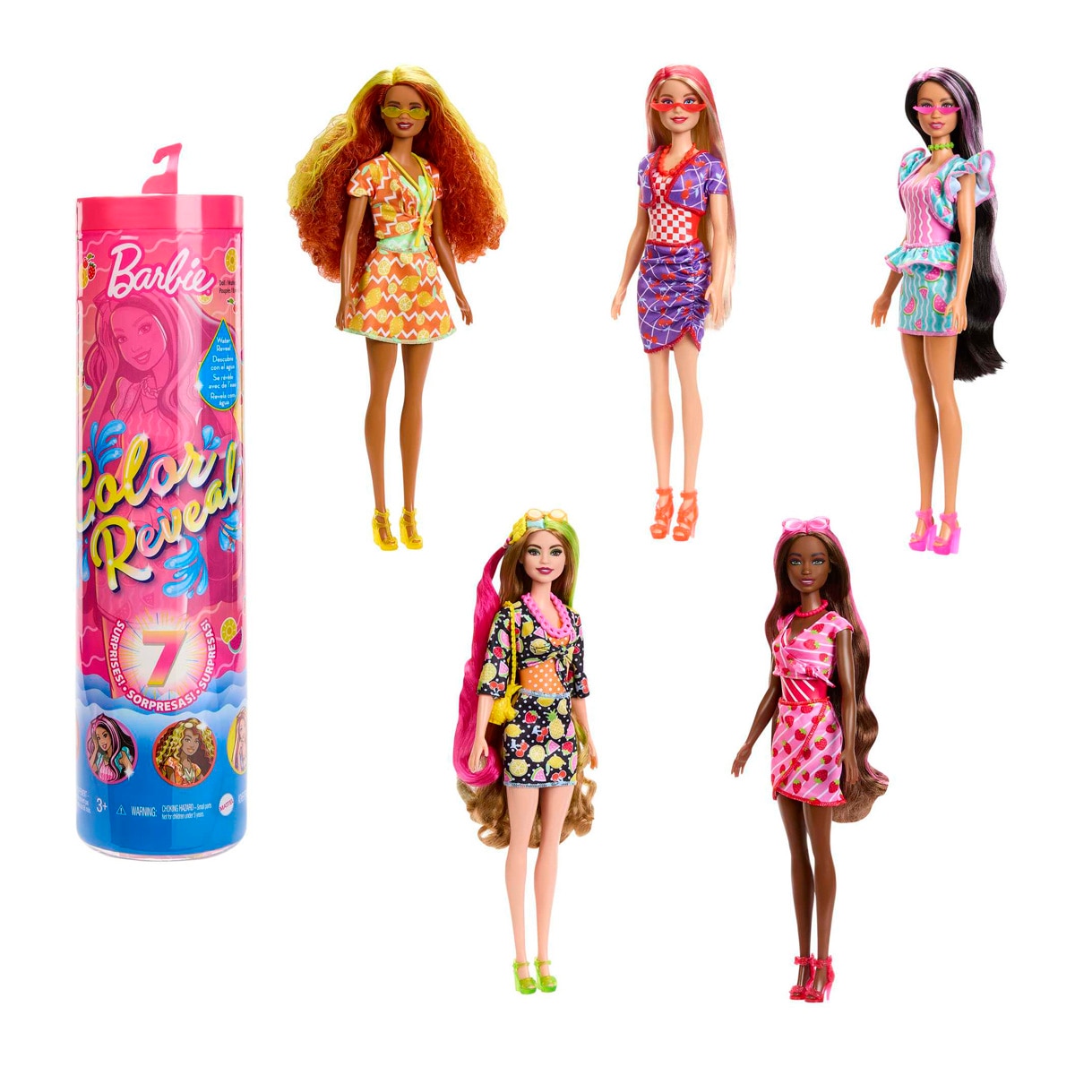 Imagen 0 de Muñeca Serie Frutas Barbie Color Reveal