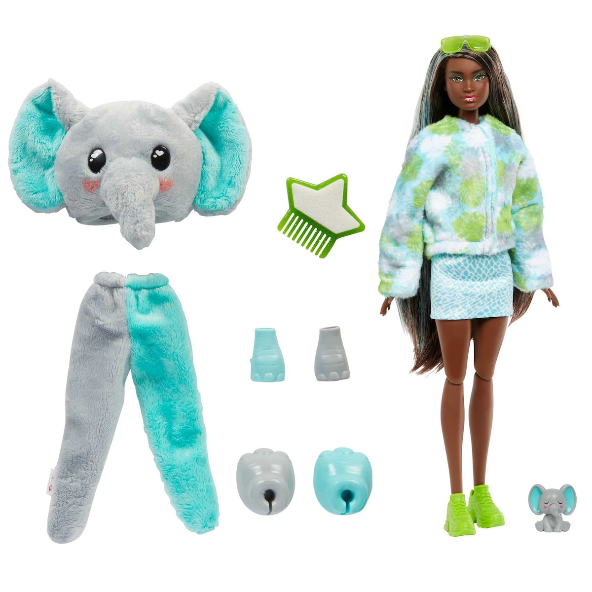 Muñeca con disfraz de elefante Barbie Cutie Reveal 3