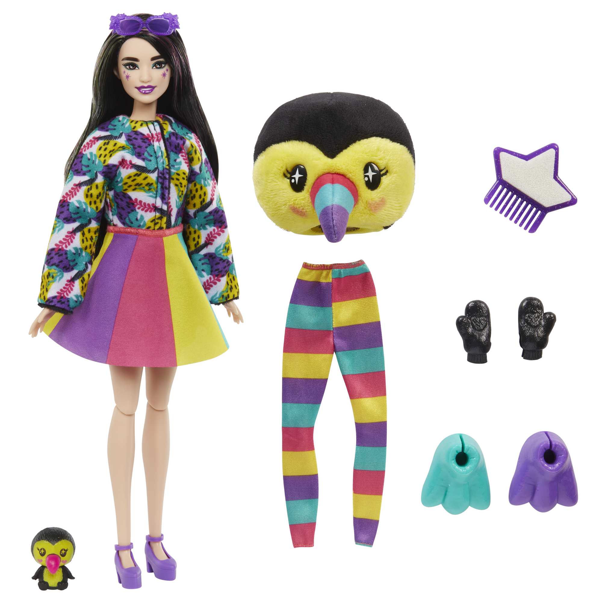 Muñeca con disfraz de tucán Barbie Cutie Reveal 3