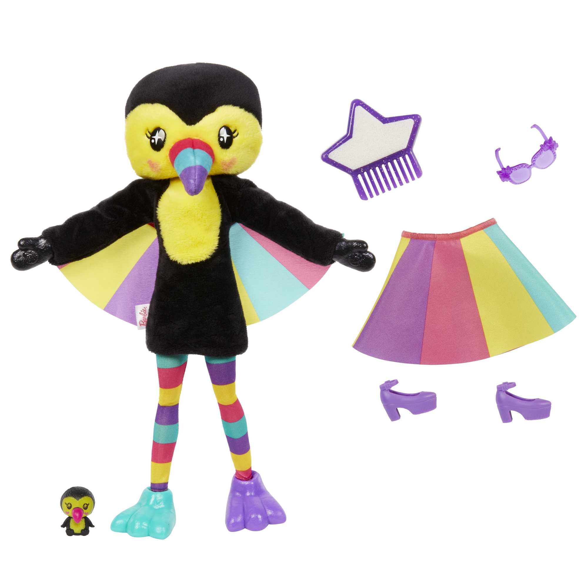 Muñeca con disfraz de tucán Barbie Cutie Reveal 4