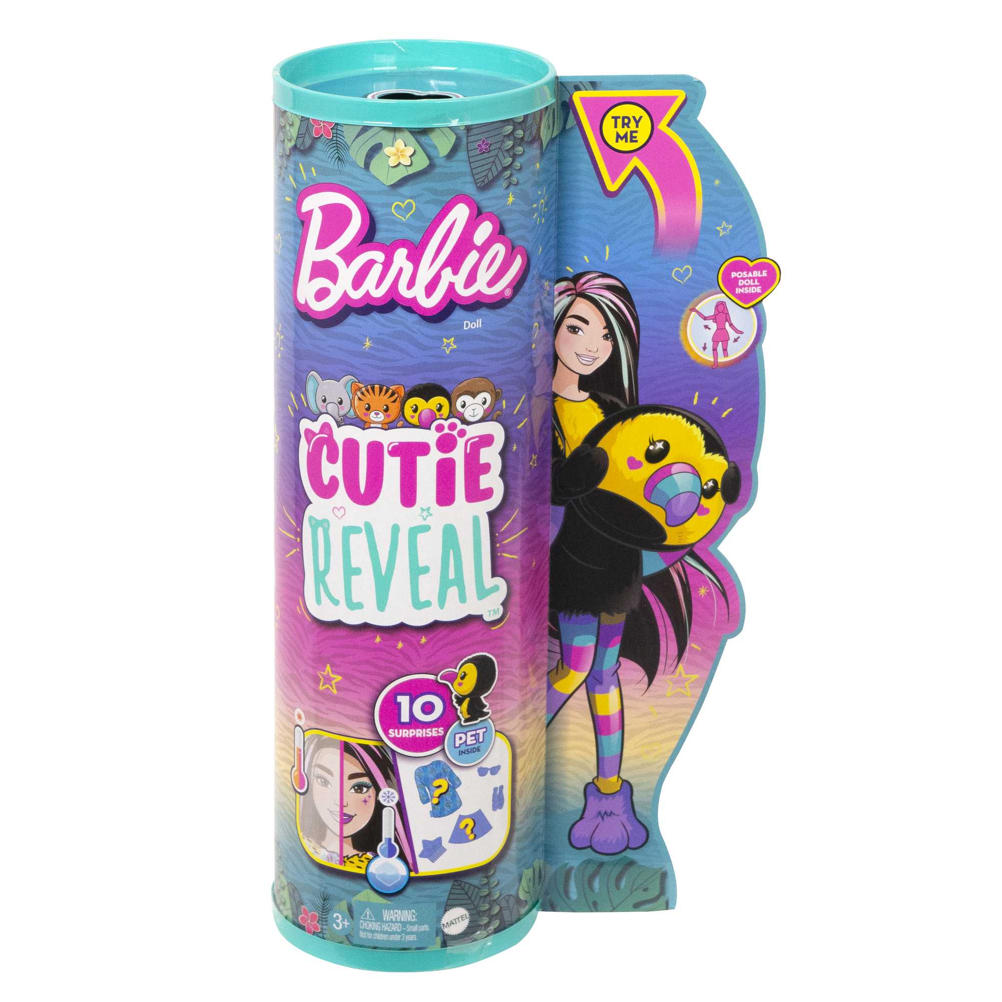 Muñeca con disfraz de tucán Barbie Cutie Reveal 6