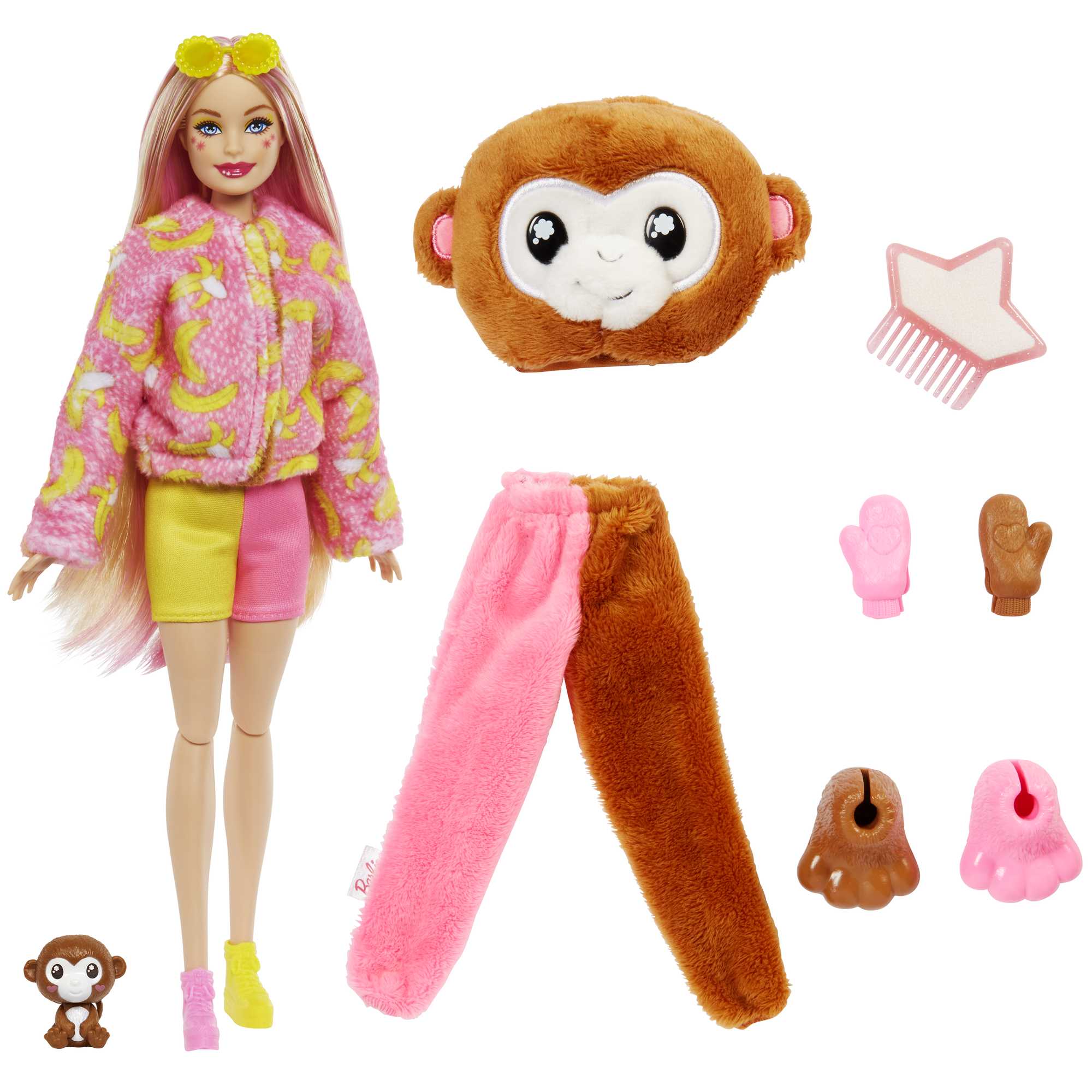 Muñeca con disfraz de mono Barbie Cutie Reveal 3