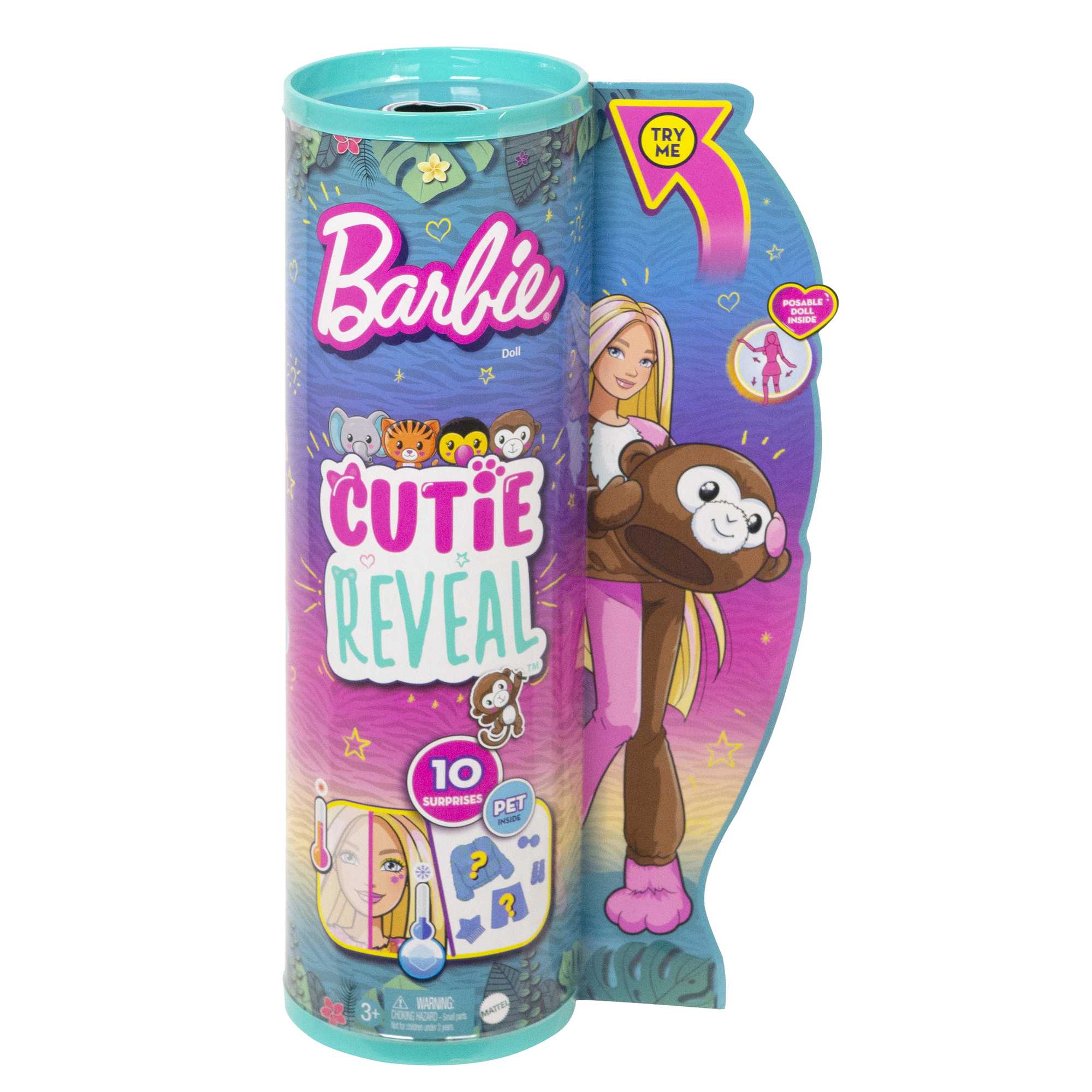 Muñeca con disfraz de mono Barbie Cutie Reveal 6