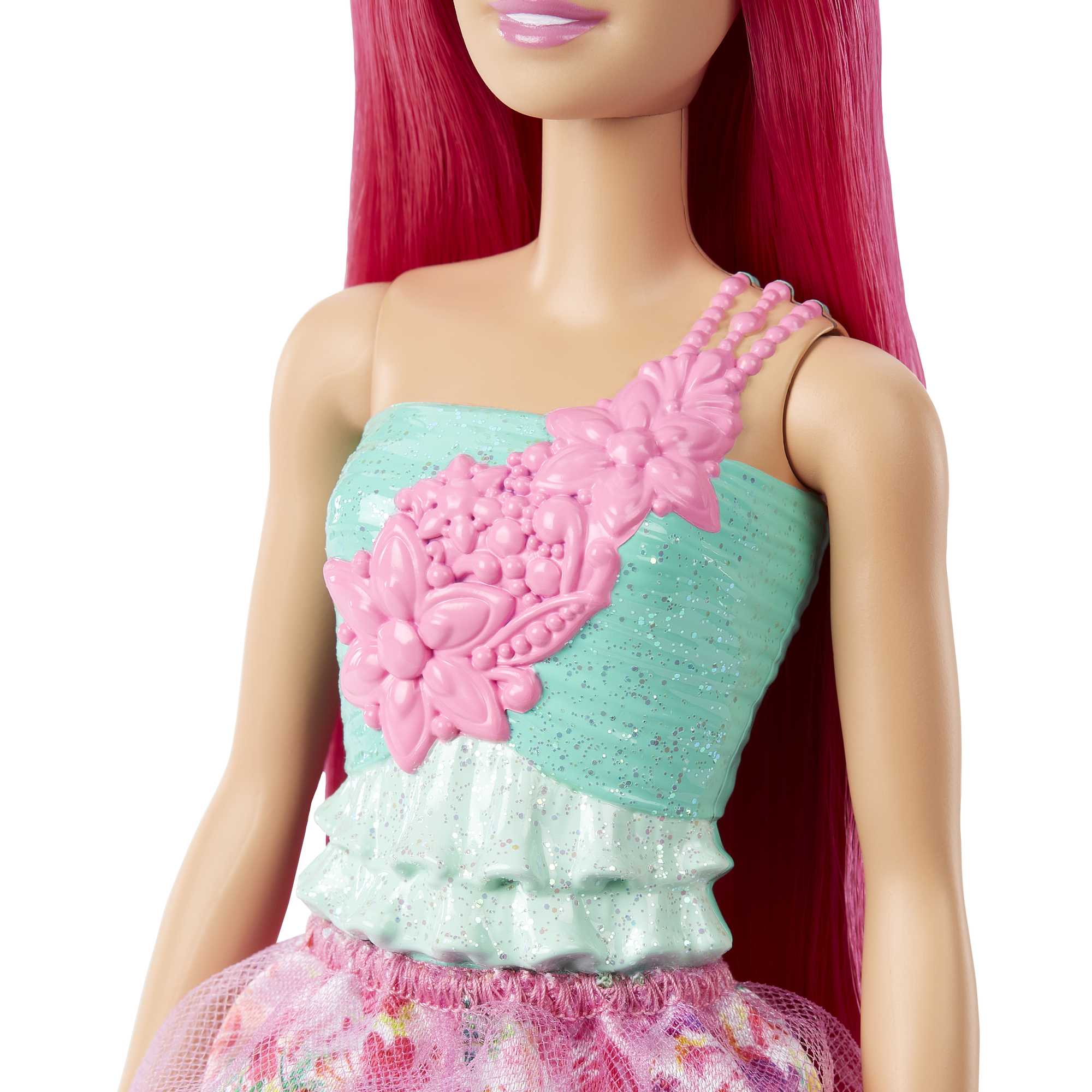Muñeca Princesa rubia con corona rosa Barbie 3