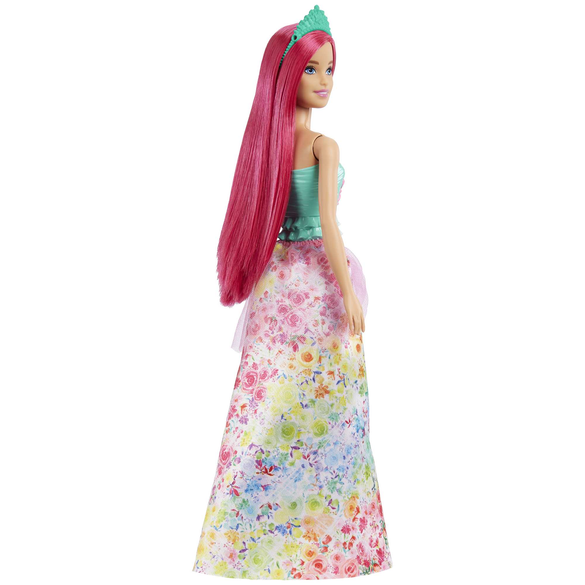 Muñeca Princesa rubia con corona rosa Barbie 4