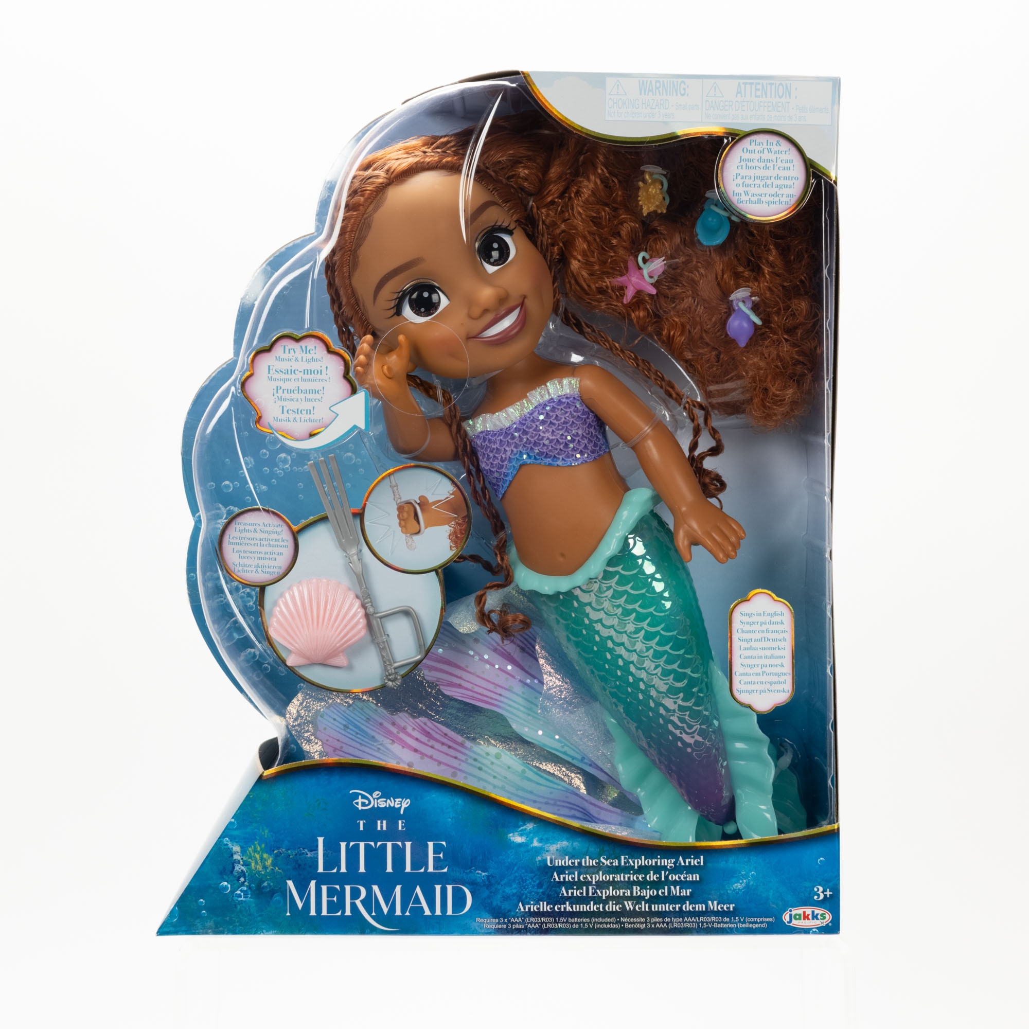 Muñeca Ariel muiscal grande de 38 cm   Jakks Pacific 2