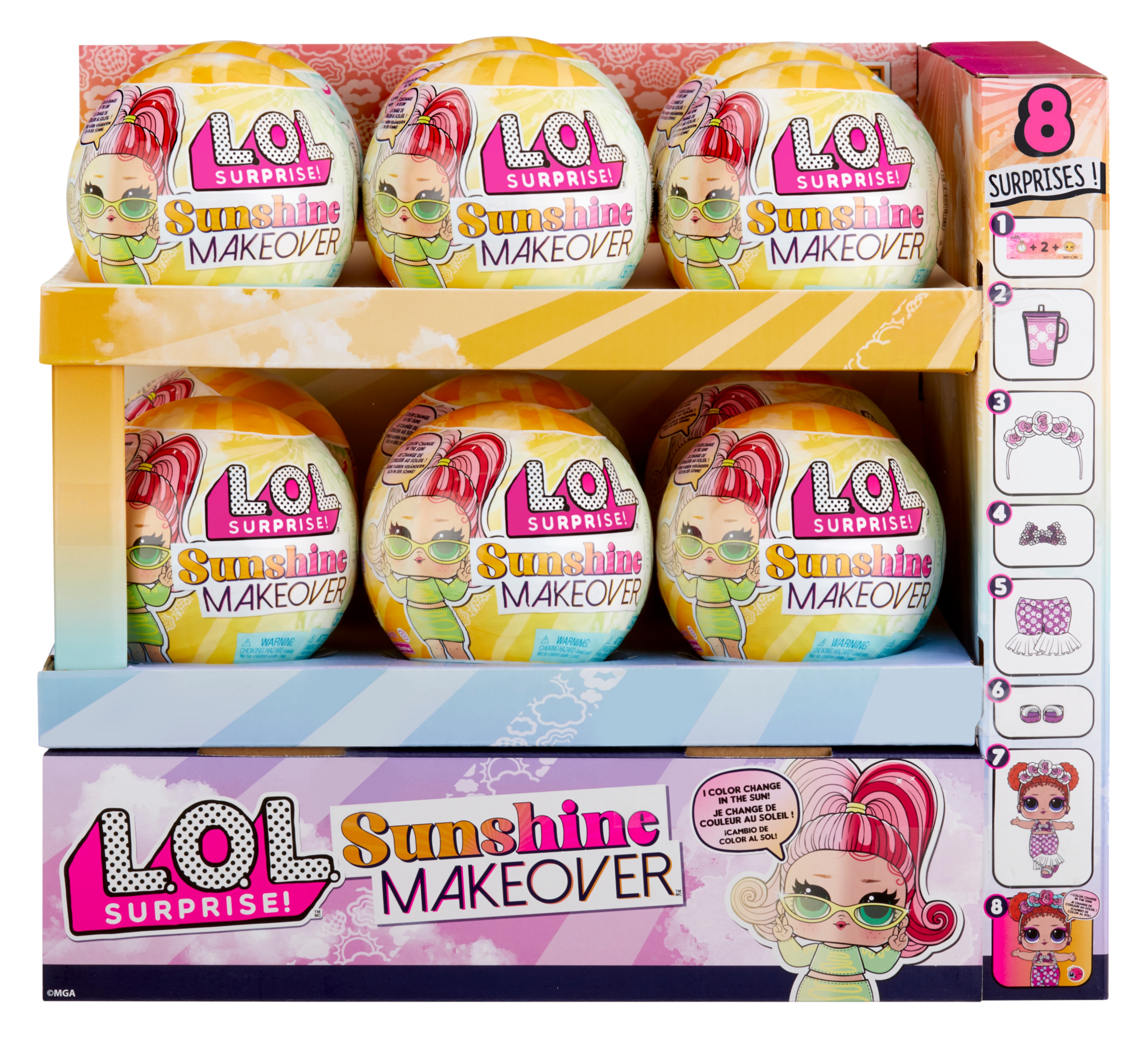 Muñeca pequeña y Accesorios en Bola Sorpresa Sunshine Makeover L.O.L. Surprise 3