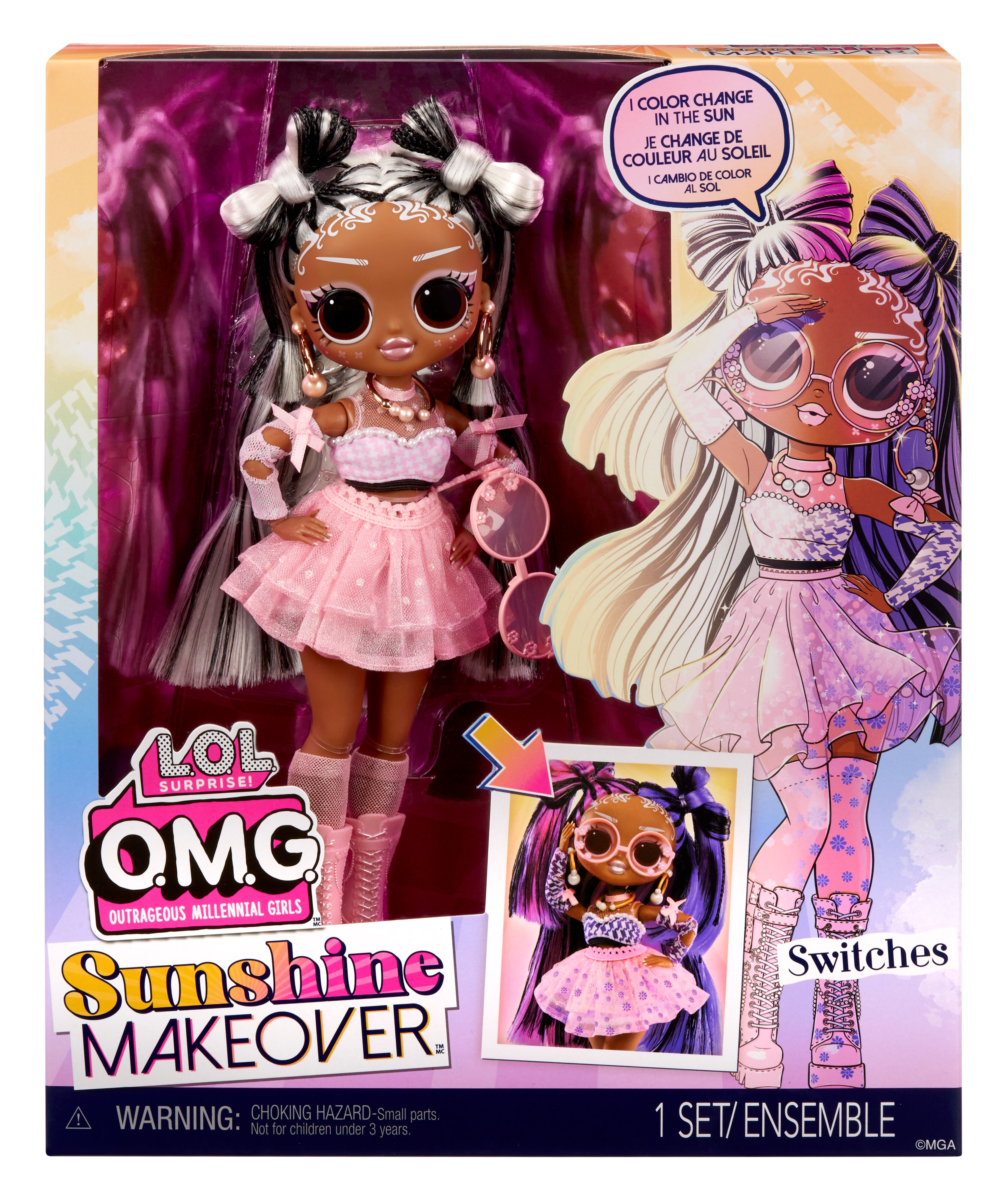 Muñeca Sunshine Makeover Switches L.O.L. Surprise OMG 2