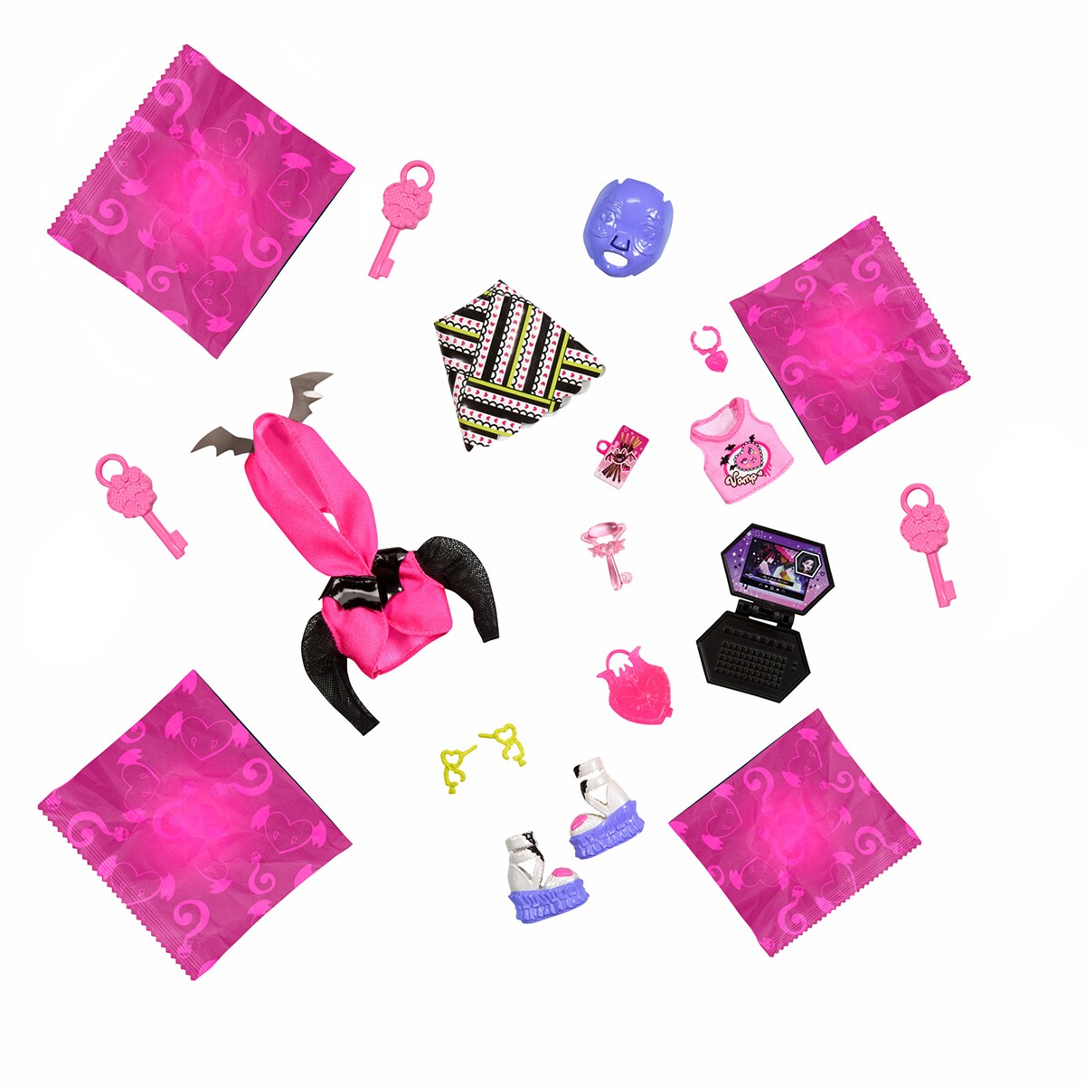 Muñeca Draculaura con armario Skulltimate Secrets Serie 3 Monster High Mattel 4