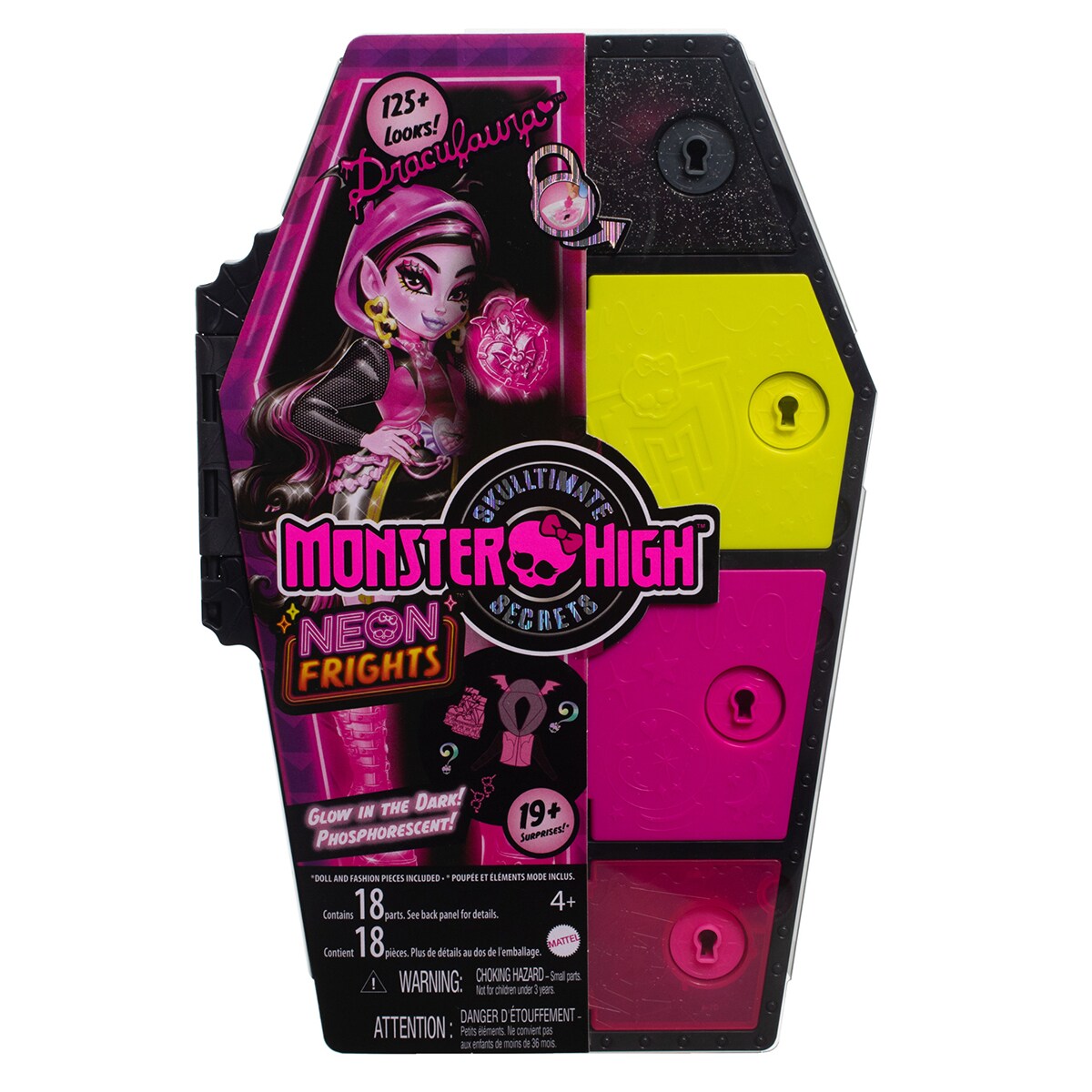 Muñeca Draculaura con armario Skulltimate Secrets Serie 3 Monster High Mattel 6