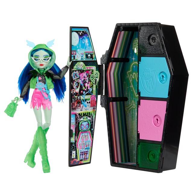 Imagen 0 de Muñeca Ghoulia con armario Skulltimate Secrets Serie 3 Monster High Mattel