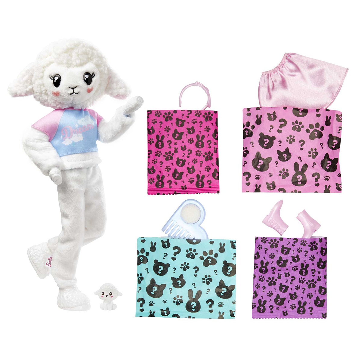 Barbie Cutie Reveal Muñeca con disfraz de oveja 4