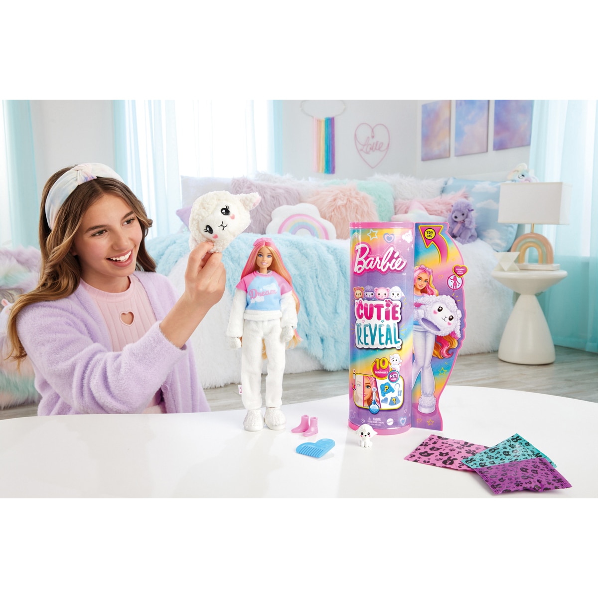 Barbie Cutie Reveal Muñeca con disfraz de oveja 5