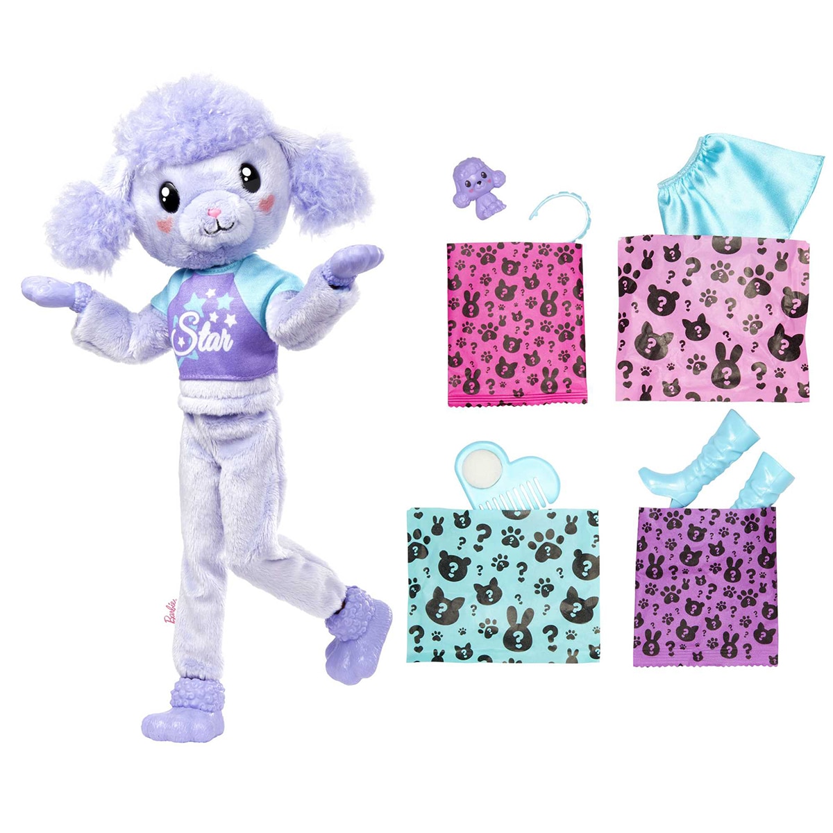 Barbie Cutie Reveal Muñeca con disfraz de caniche 2