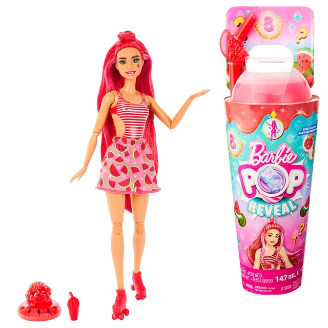 Imagen 0 de Barbie Pop! Reveal Frutas Muñeca que revela sus colores con accesorios sorpresa Sandía