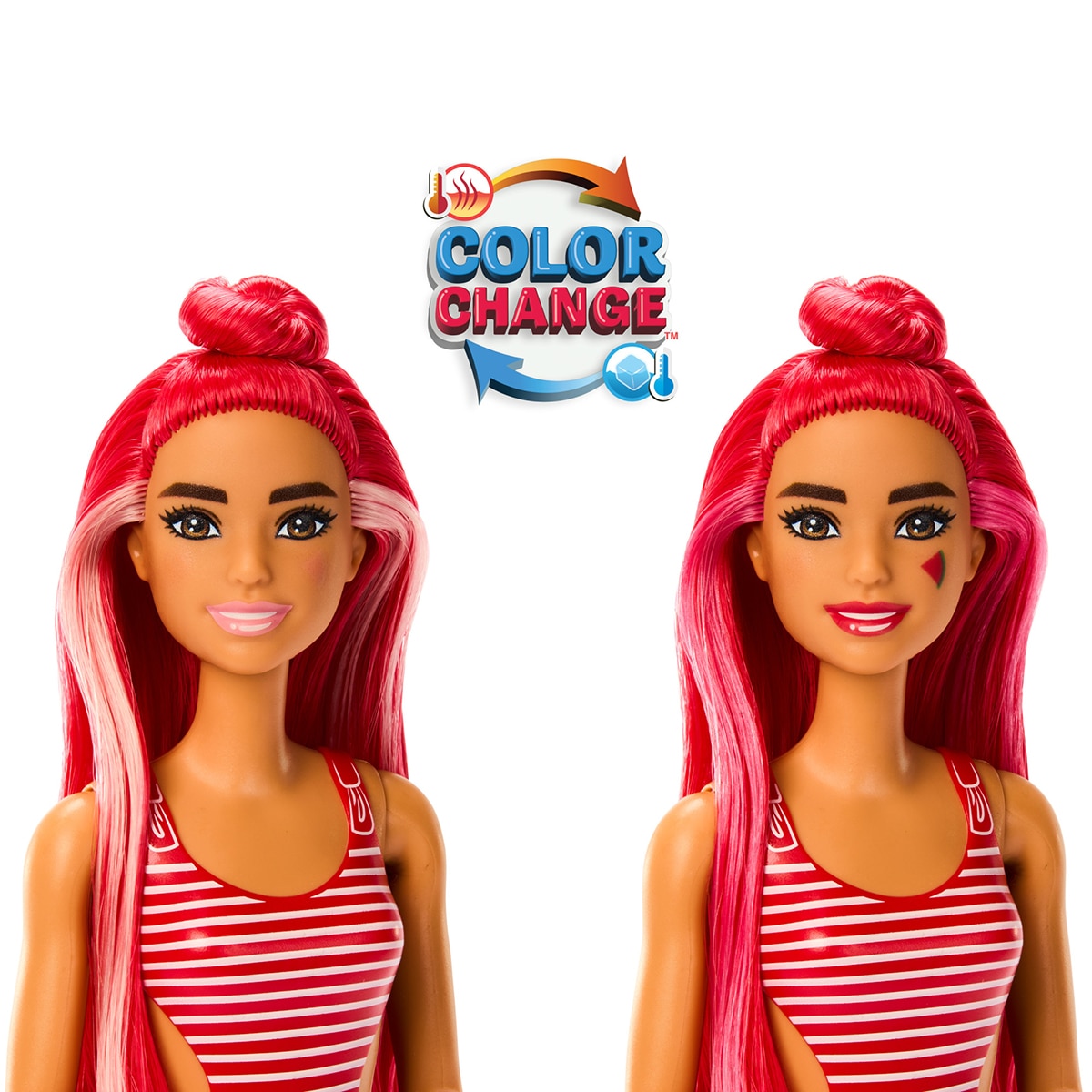 Muñeca Barbie Pop Reveal frutas Rojo-5
