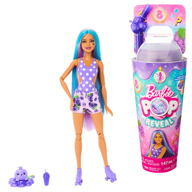 Imagen 0 de Barbie Pop! Reveal Frutas Muñeca que revela sus colores con accesorios sorpresa Uvas