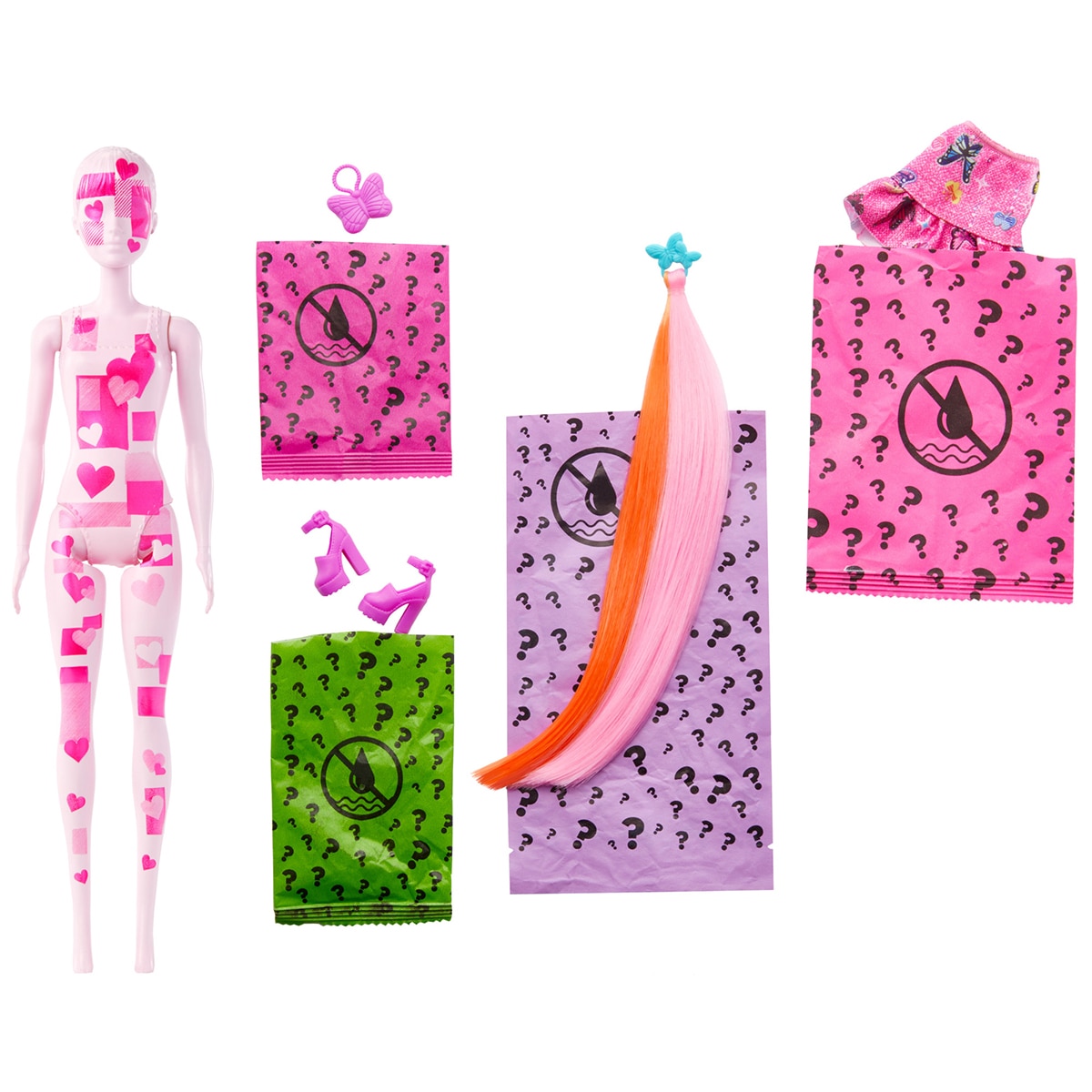 Barbie Color Reveal Denim Muñeca que revela sus colores con agua 5