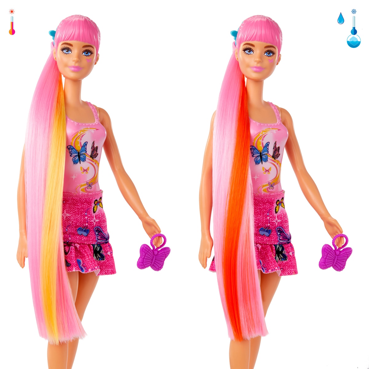 Barbie Color Reveal Denim Muñeca que revela sus colores con agua 6