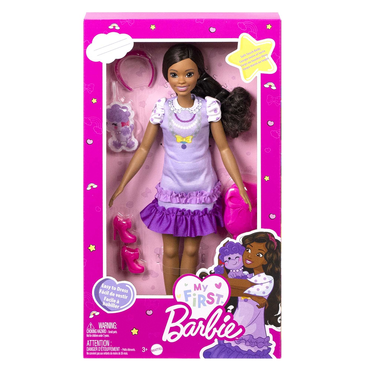 Barbie Mi primera Barbie Muñeca con accesorios Brooklyn 7