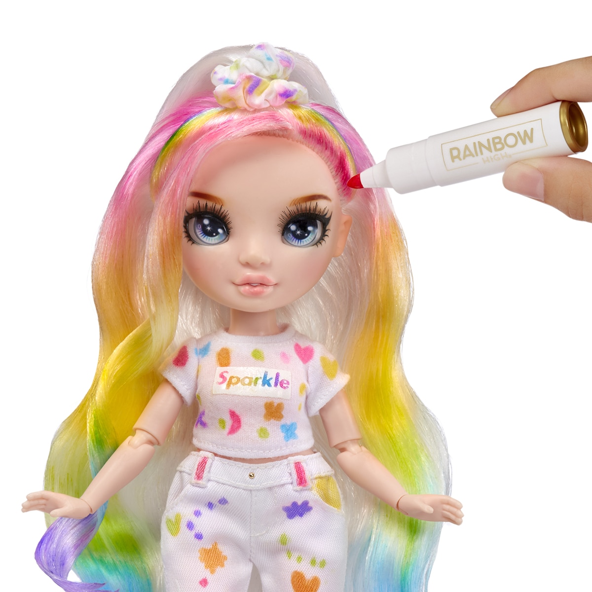 Muñecas Color & Create - Blue Eyes Rainbow High 3