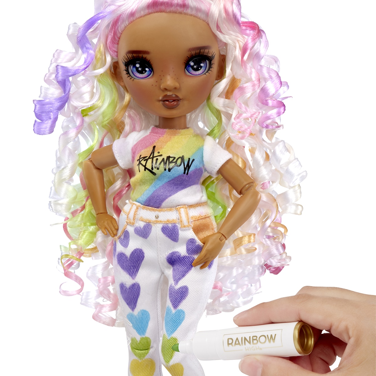 Bonecas Color & Create - Purple Eyes Rainbow High 2