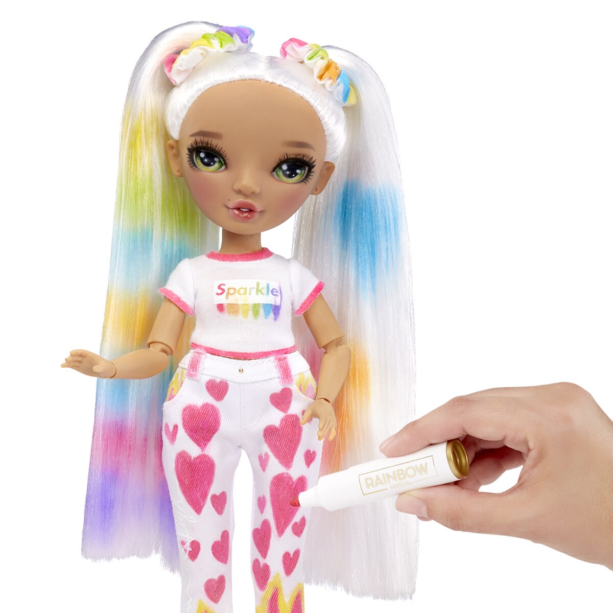 Bonecas Color & Create - Green Eyes Rainbow High 3