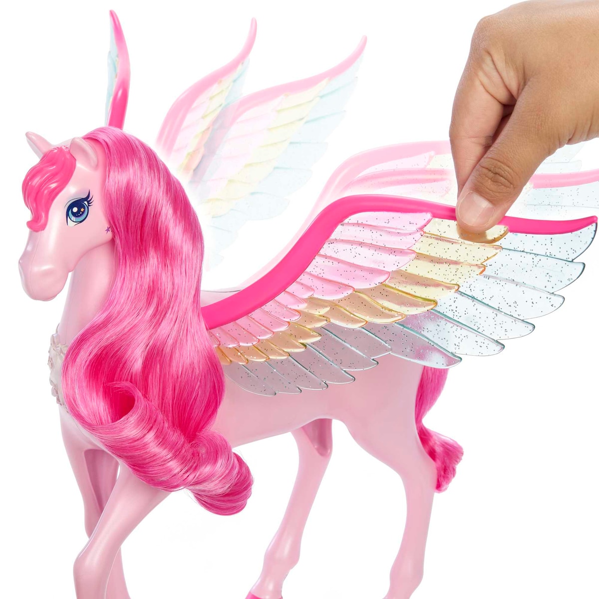 Muñeca Barbie Un toque de magia Caballo alado con luces y sonidos Pegaso 3