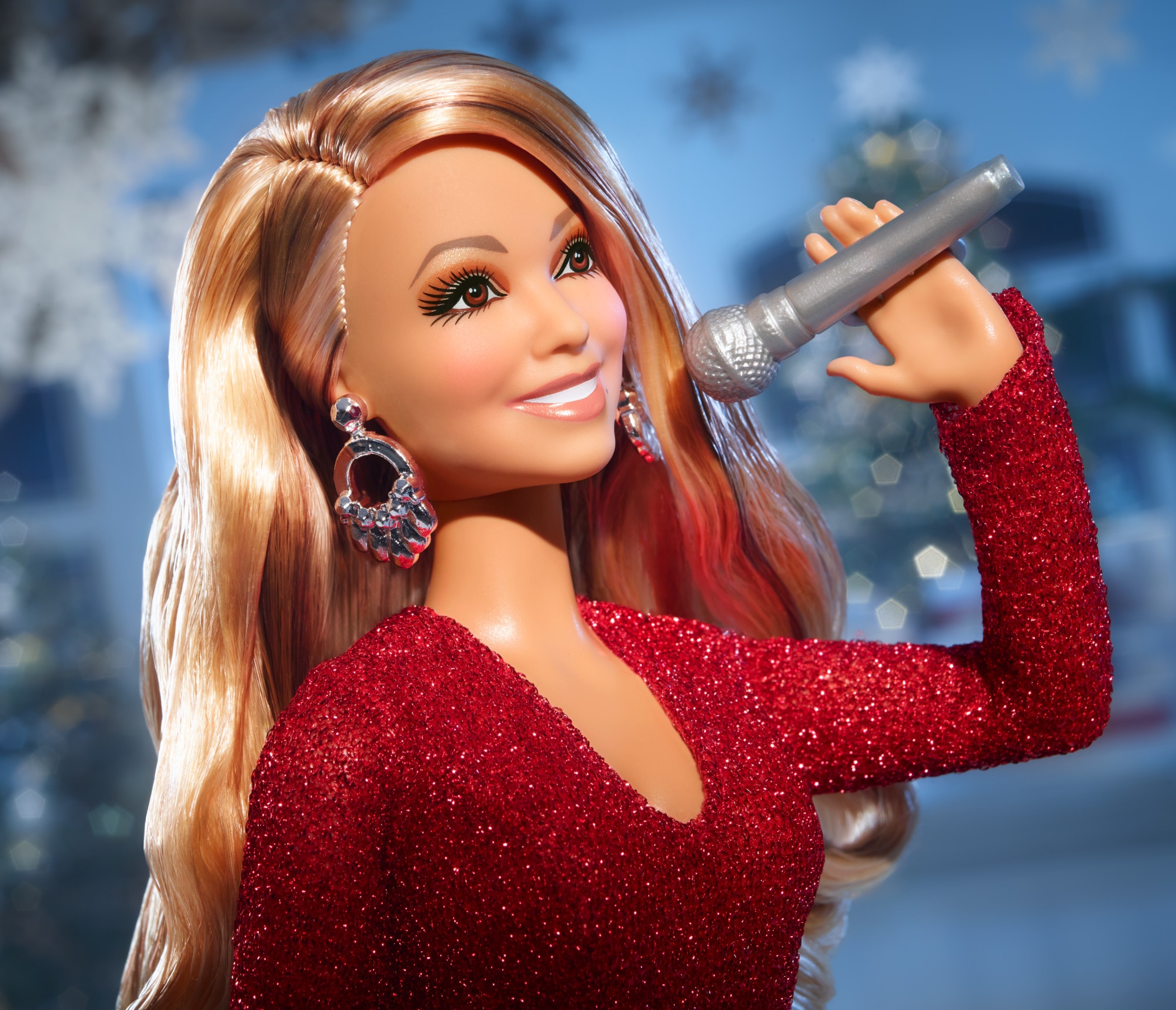Muñeca de colección Mariah Carey Signature Navidad Barbie 4