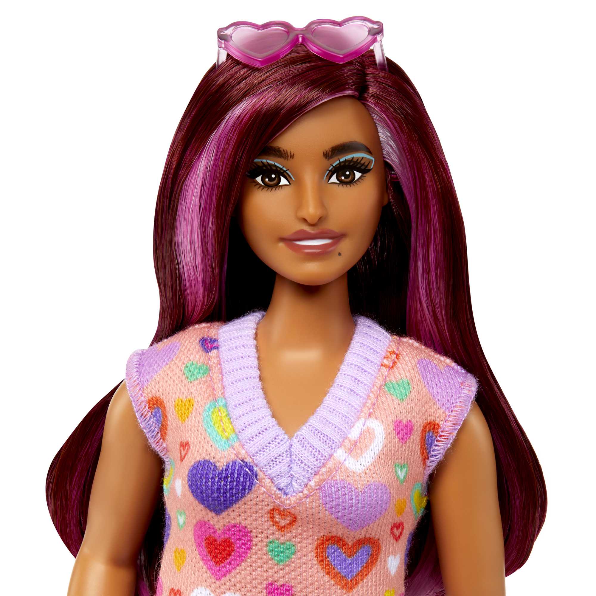 Muñeca curvy con vestido corazones Fashionista modelos surtidos Barbie 3