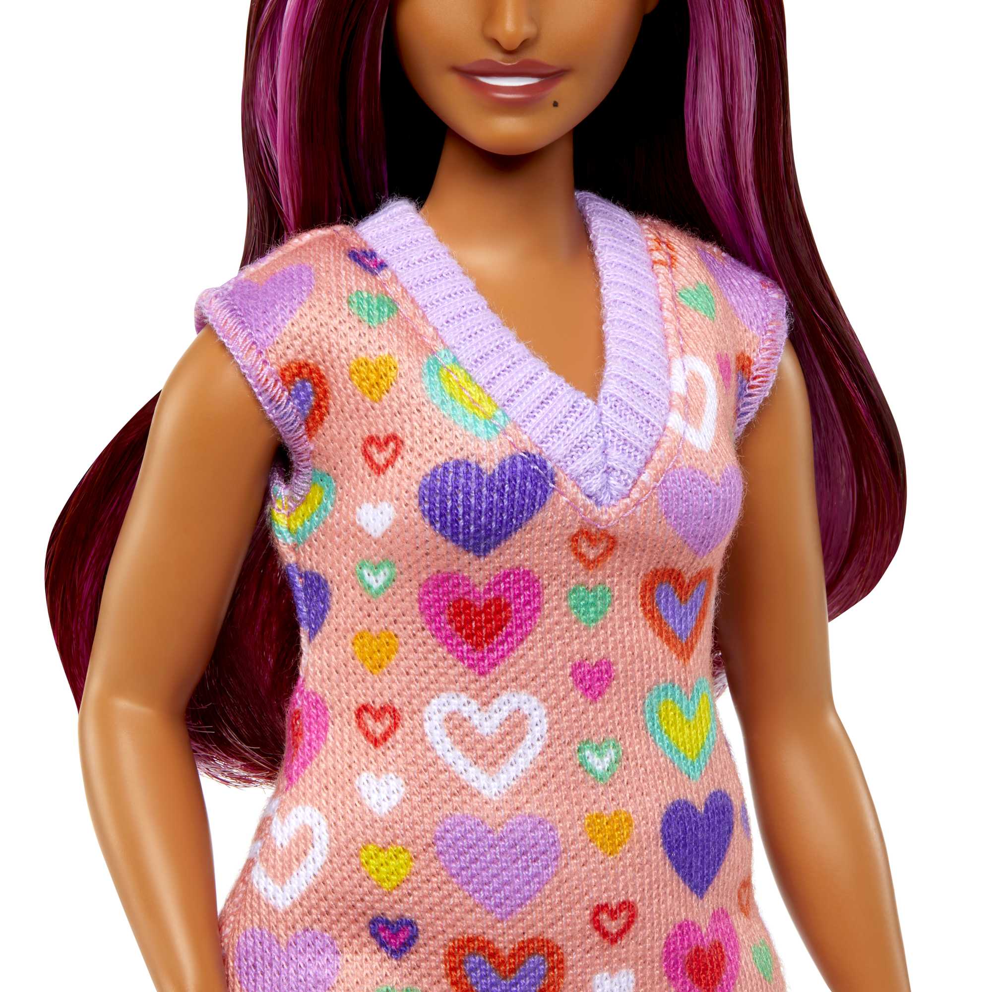 Muñeca curvy con vestido corazones Fashionista modelos surtidos Barbie 4