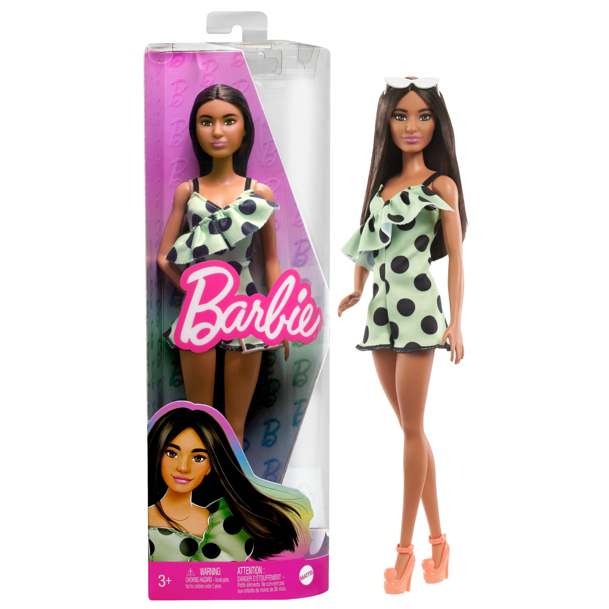 Muñeca con mono verde lima Fashionista modelos surtidos Barbie 2