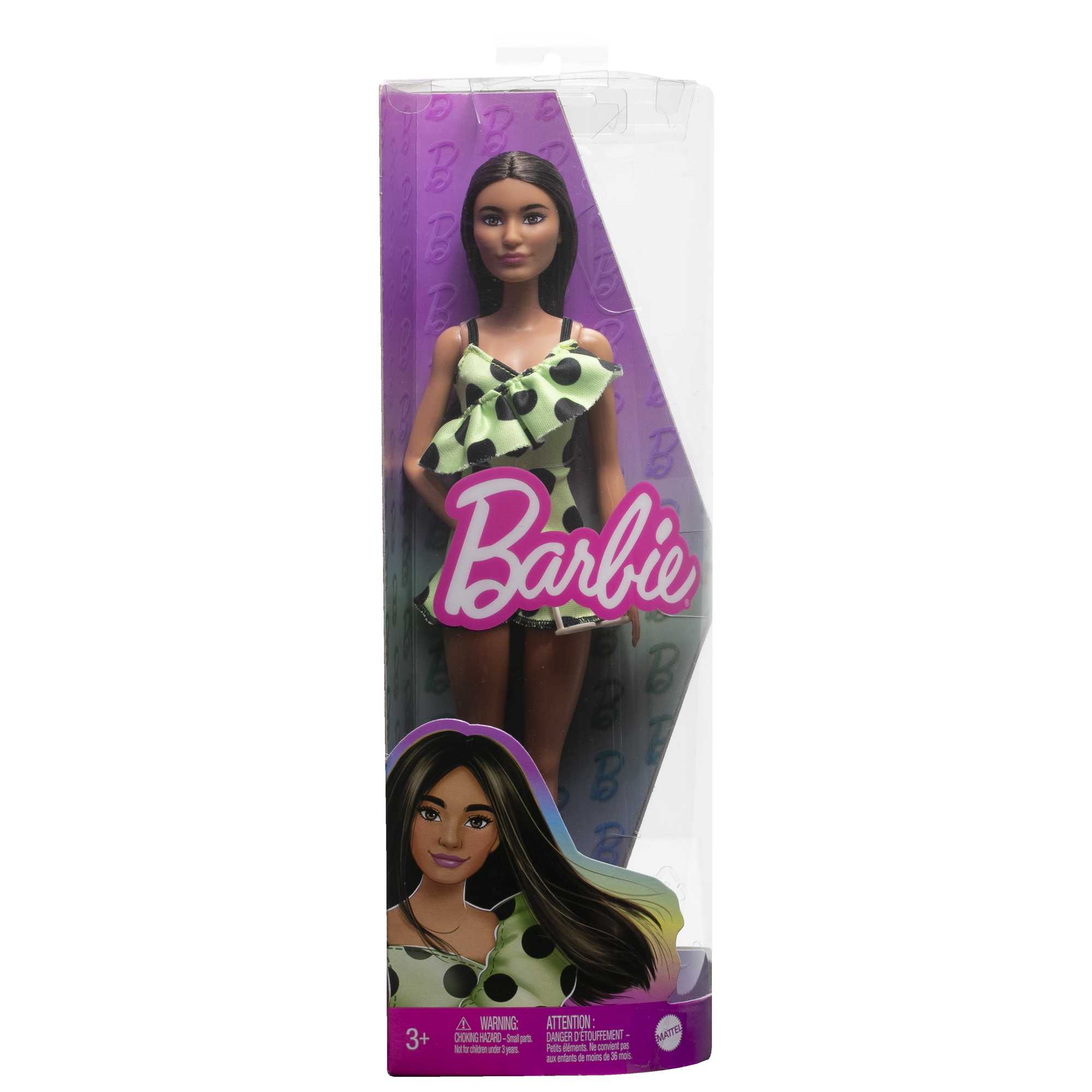 Muñeca con mono verde lima Fashionista modelos surtidos Barbie 3