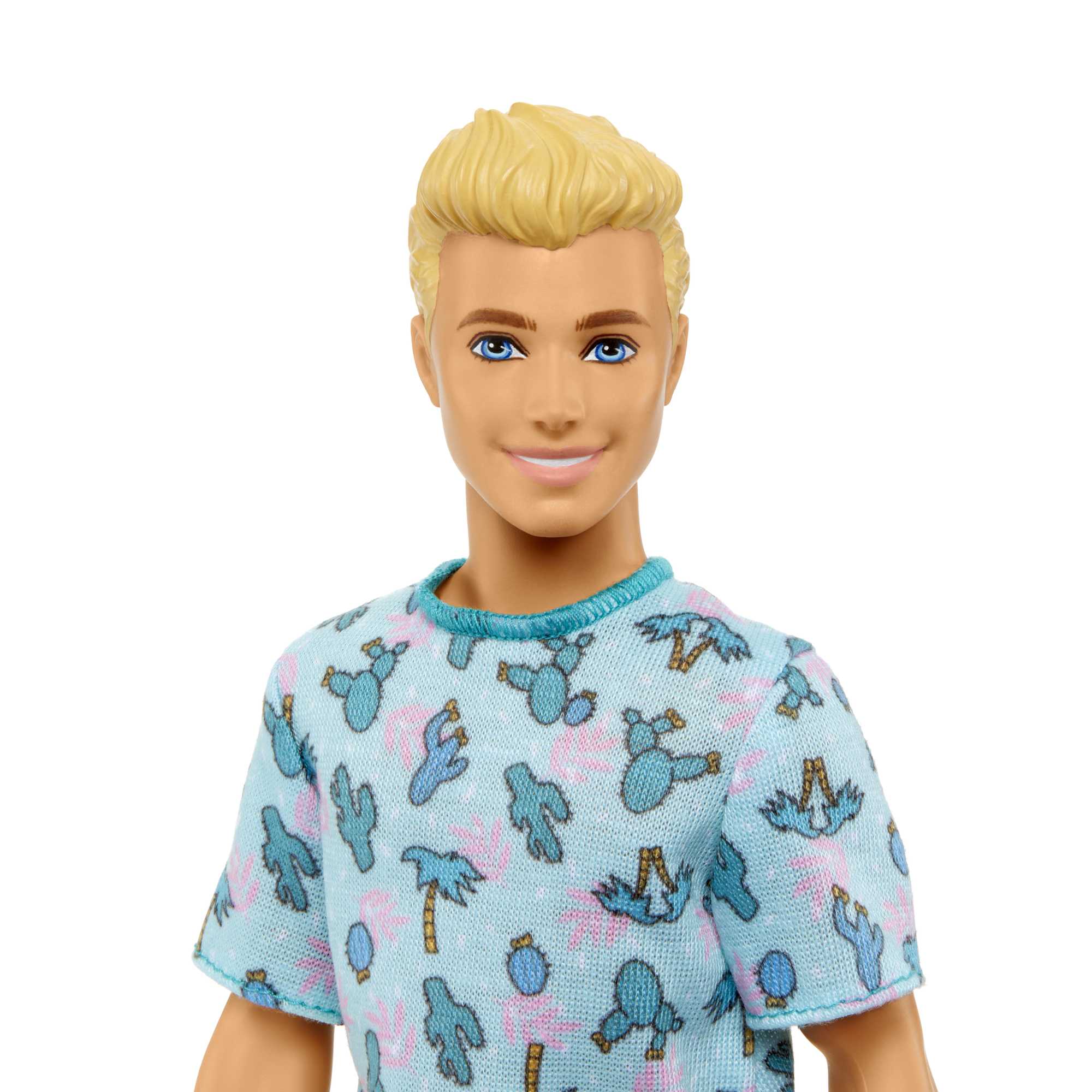 Muñeco rubio con camiseta cactus Ken Fashionista modelos surtidos Barbie 3