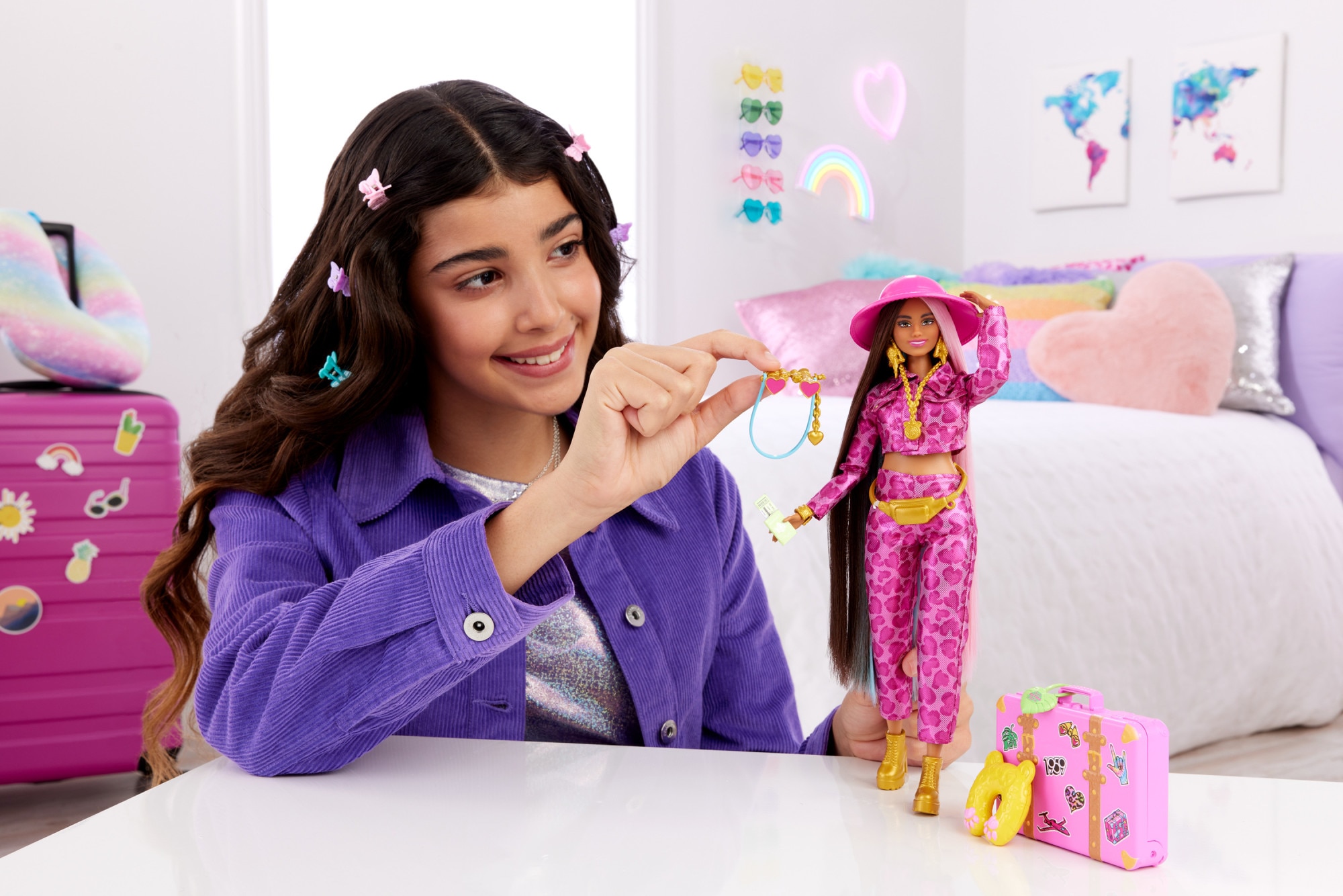 Muñeca con accesorios de viaje y moda Safari Extra Fly modelos surtidos Barbie 2
