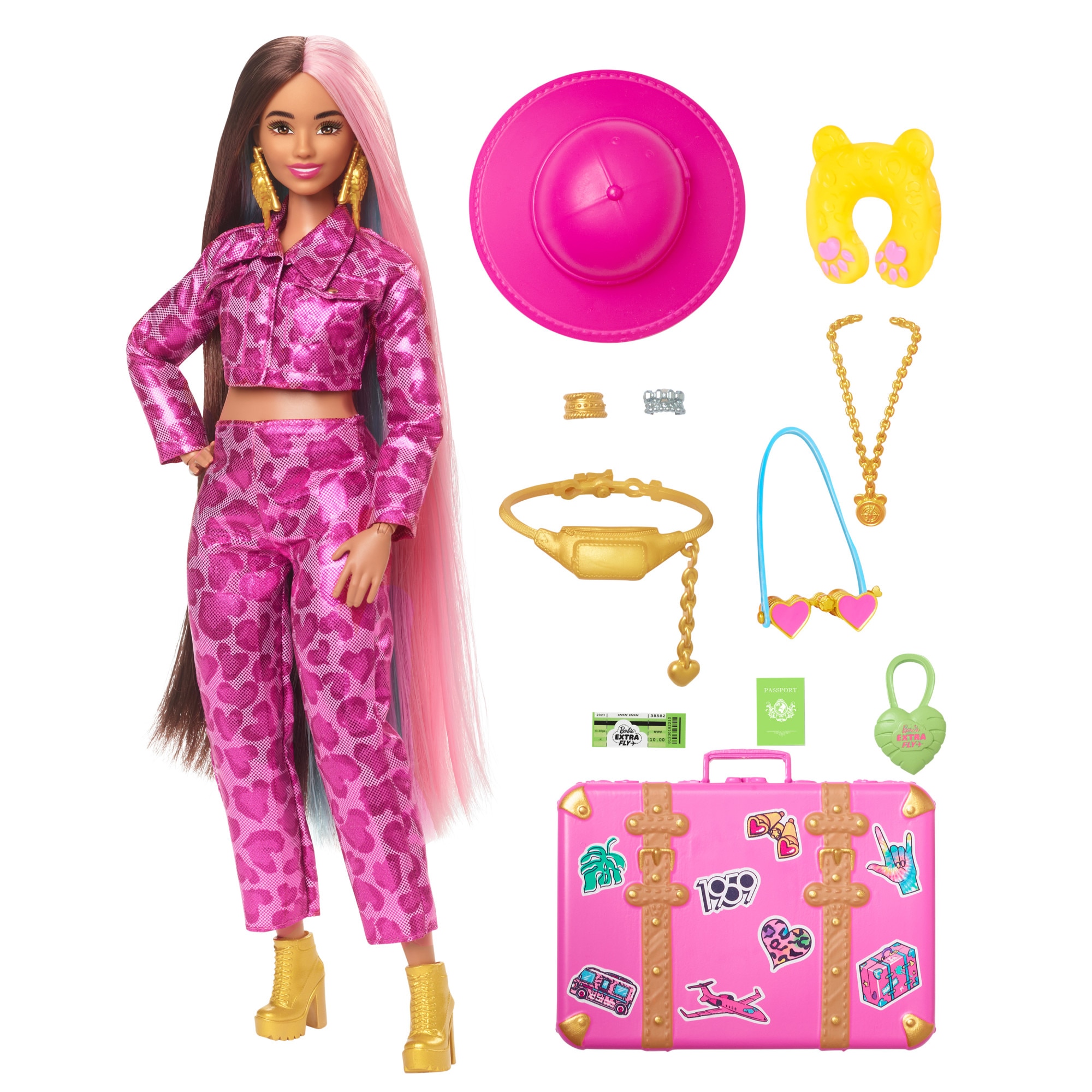 Muñeca con accesorios de viaje y moda Safari Extra Fly modelos surtidos Barbie 3