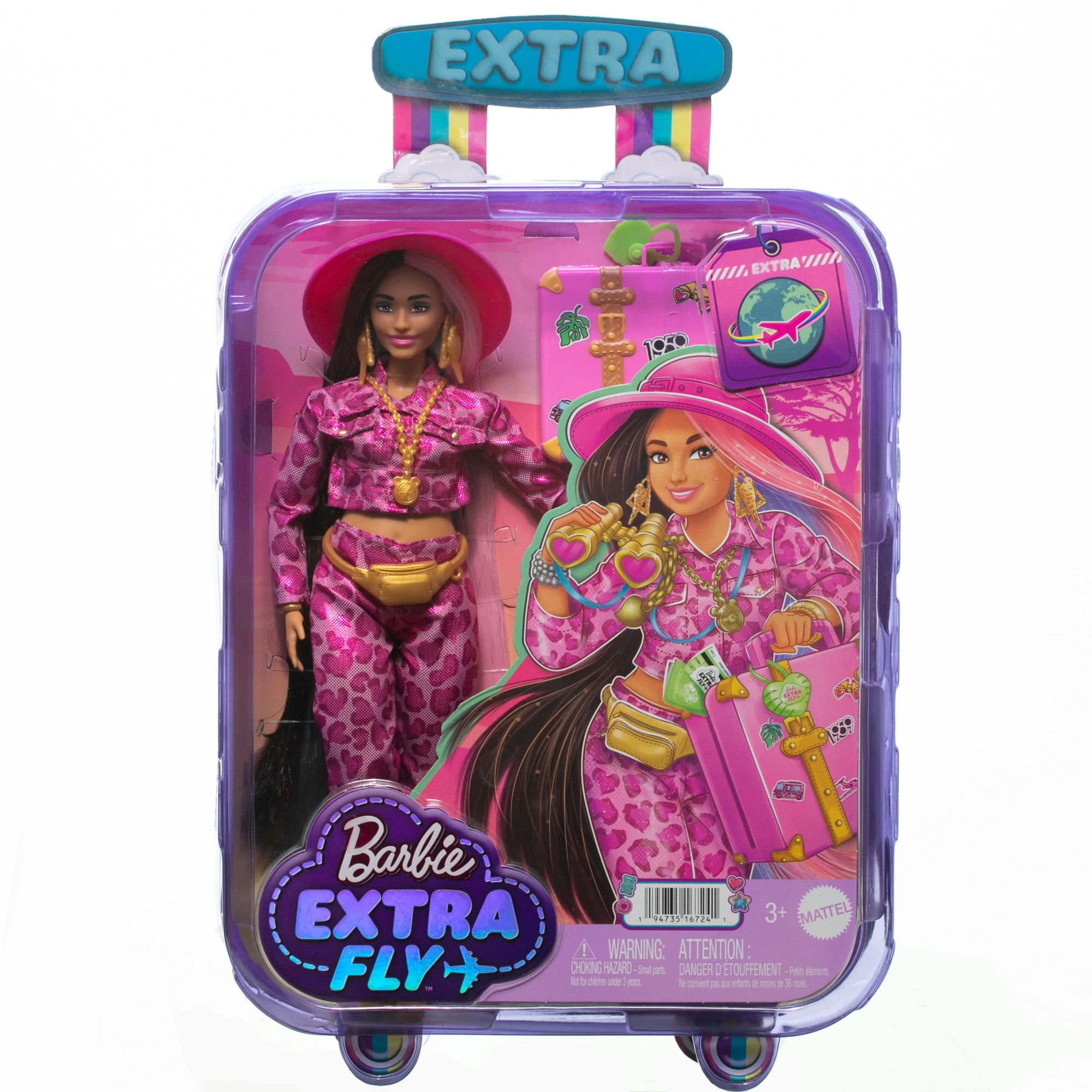 Muñeca con accesorios de viaje y moda Safari Extra Fly modelos surtidos Barbie 5
