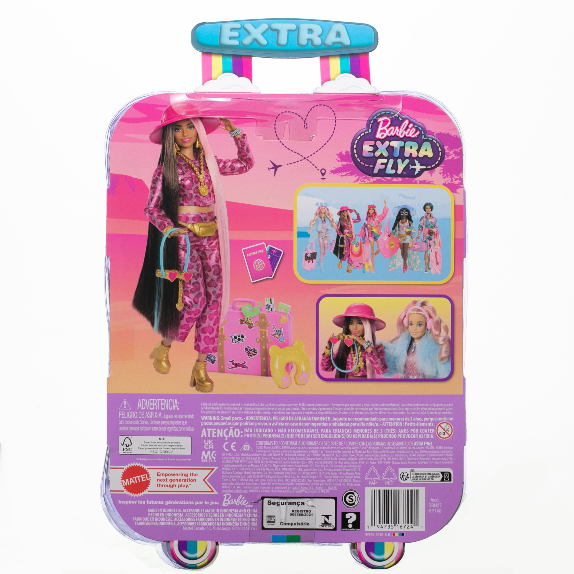 Muñeca con accesorios de viaje y moda Safari Extra Fly modelos surtidos Barbie 6