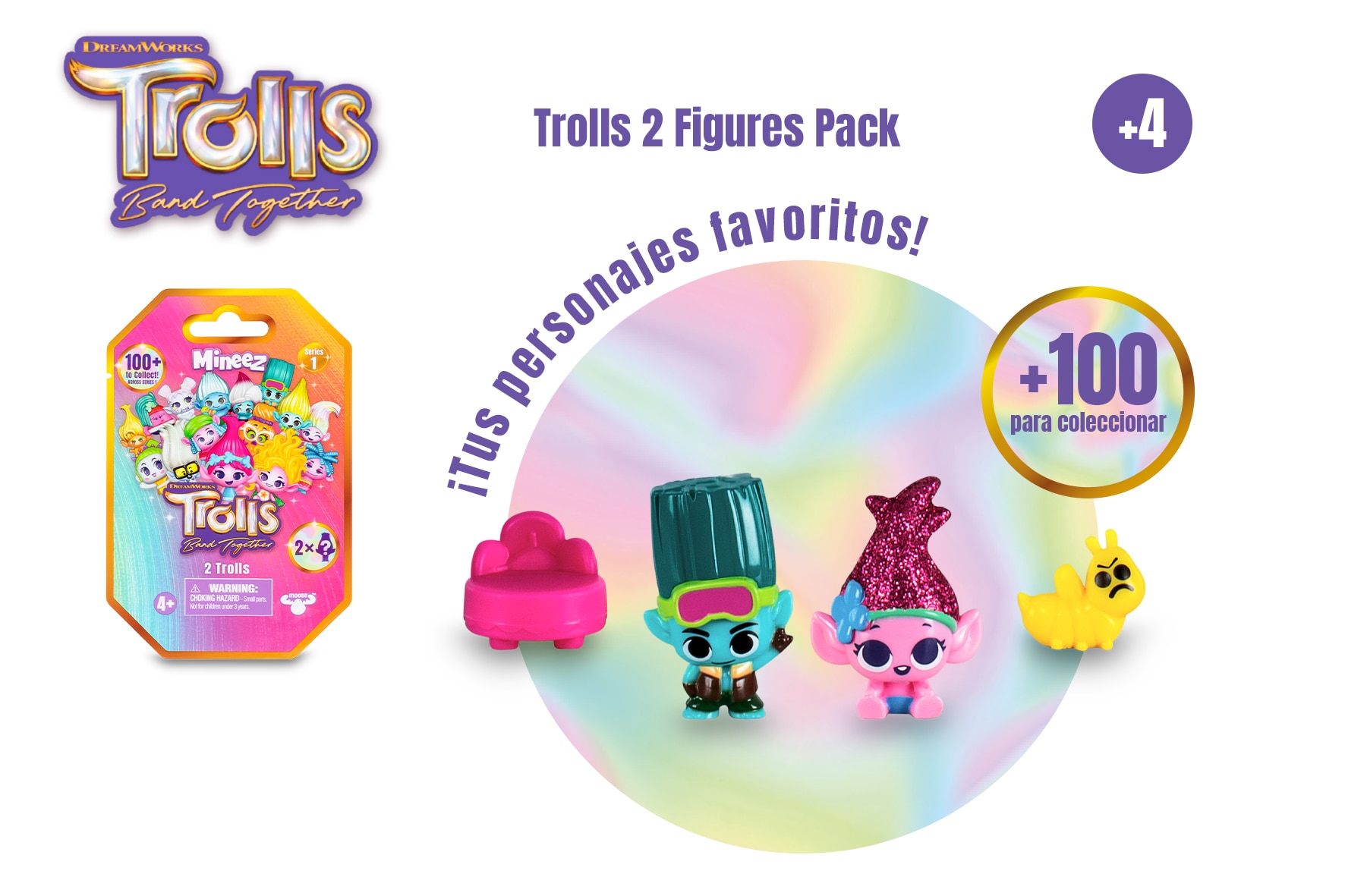 Pack 2 Figuras surtidas Trolls Famosa 9