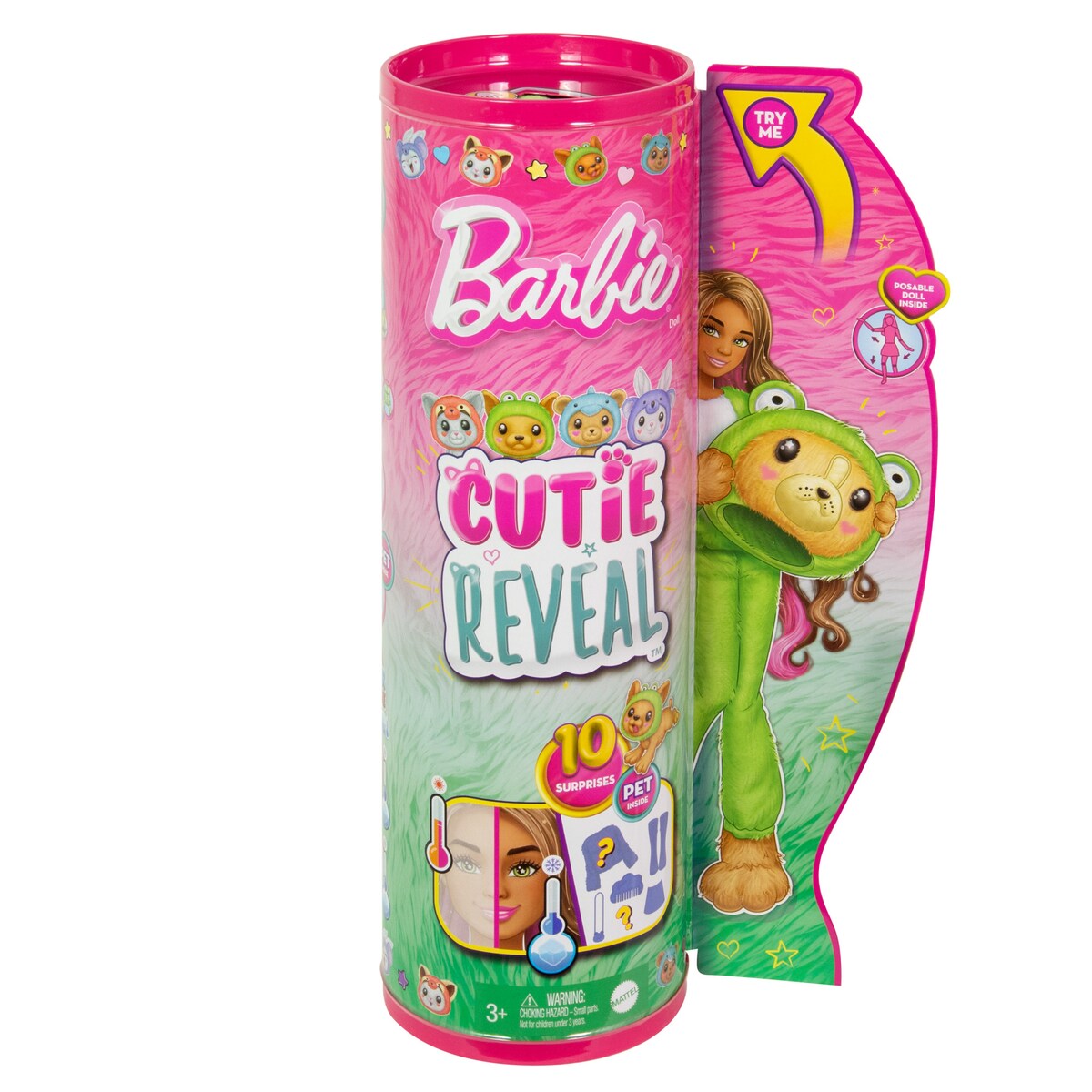 Barbie Cutie Reveal Serie Disfraces Perro rana Mattel 6