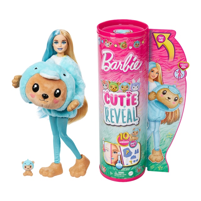 Barbie Cutie Reveal Serie Disfraces Osito delfín