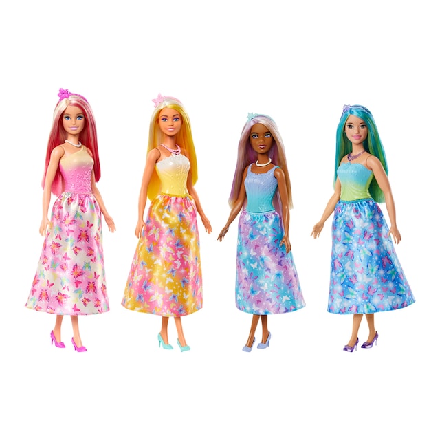 Barbie Muñeca Princesa falda mariposas Modelos surtidos