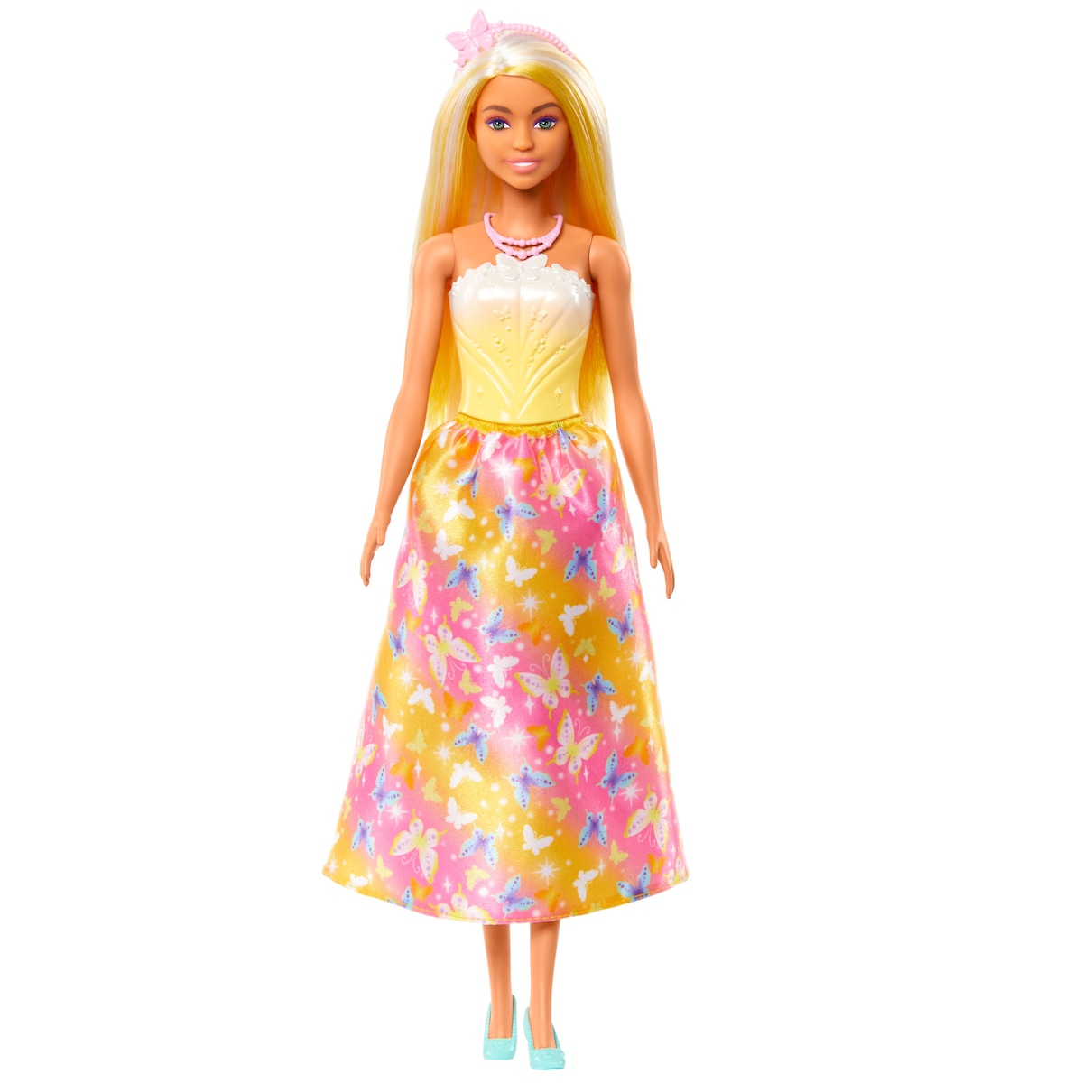 Barbie Muñeca Princesa falda mariposas Modelos surtidos 2