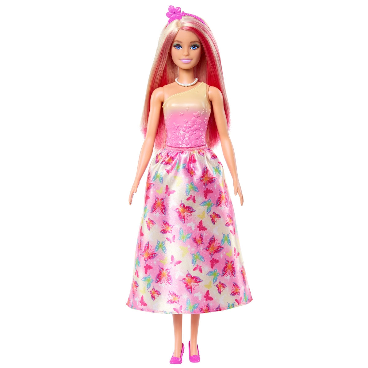 Barbie Muñeca Princesa falda mariposas Modelos surtidos 5