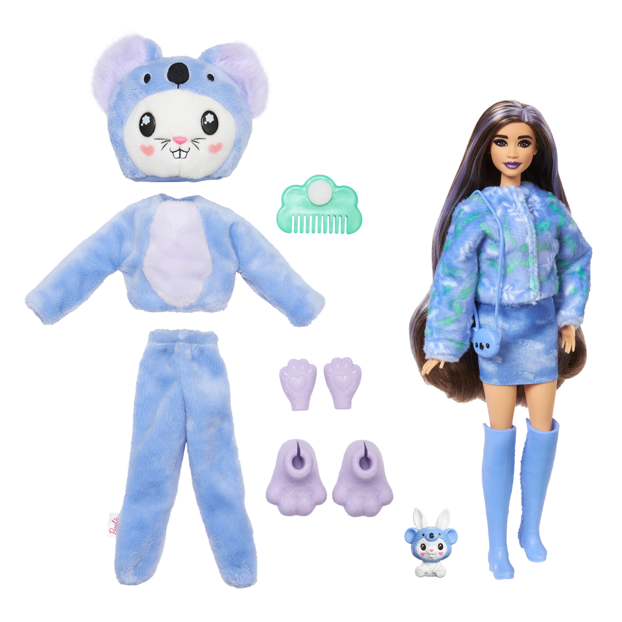 Barbie Cutie Reveal Frog Dog Costume Series Mattel Roxo-3