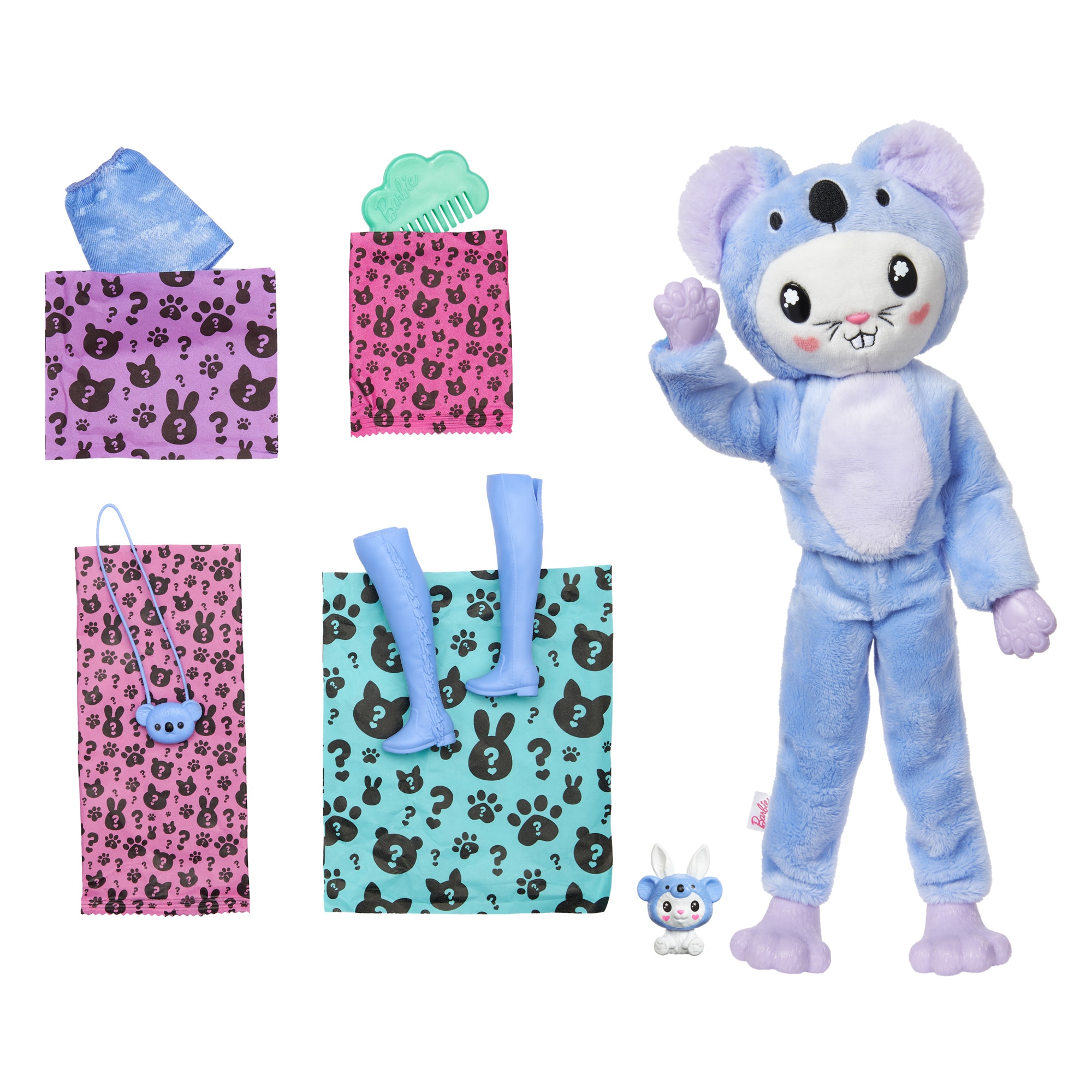 Barbie Cutie Reveal Frog Dog Costume Series Mattel Roxo-4