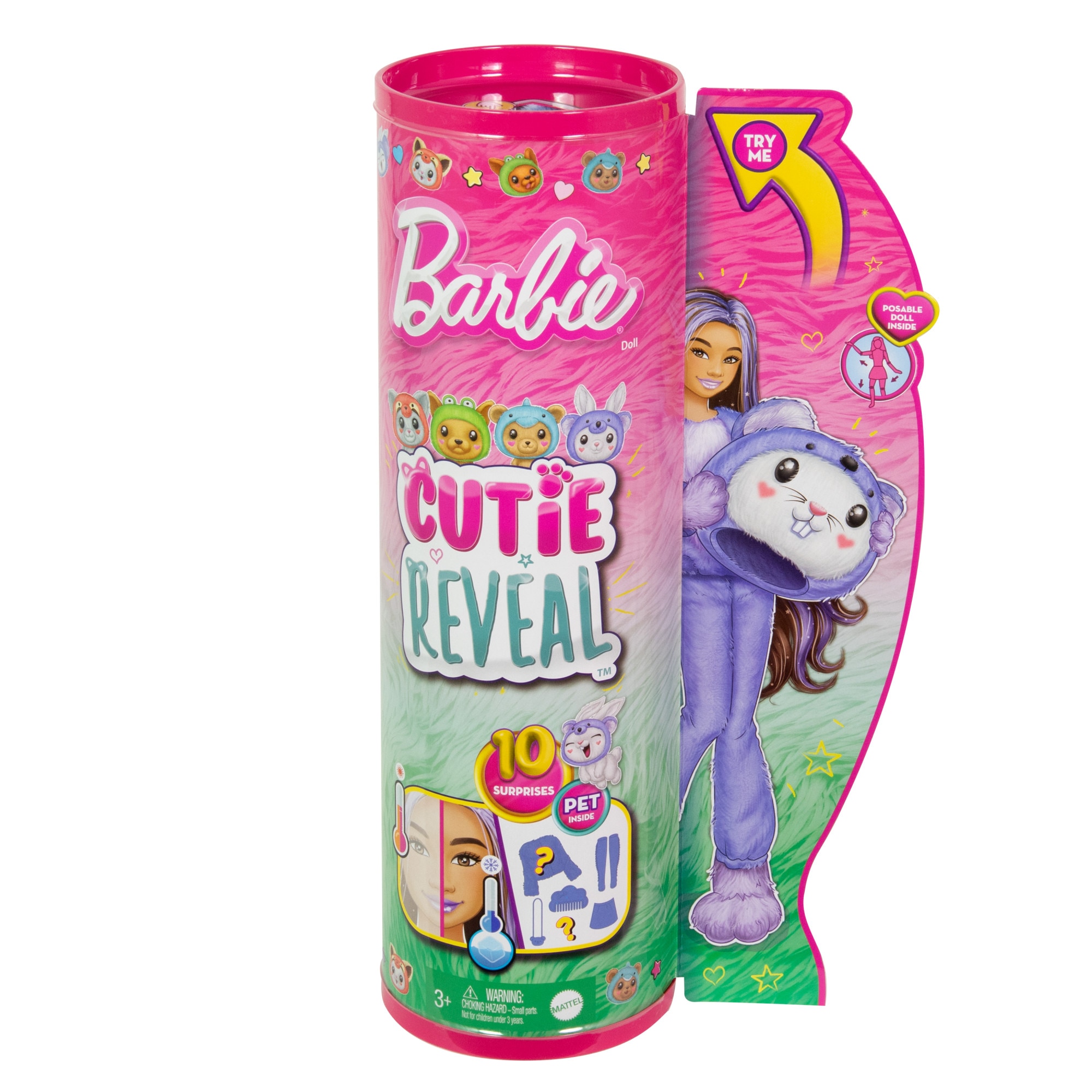 Barbie Cutie Reveal Frog Dog Costume Series Mattel Roxo-6