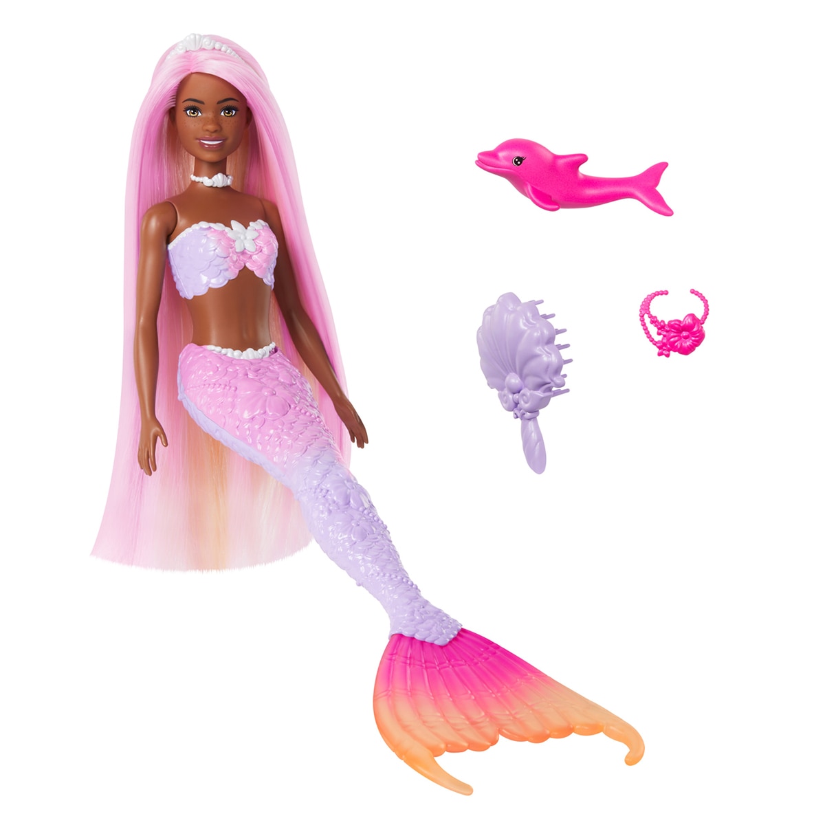 Barbie Un toque de magia Brooklyn Sirena cambia de color 2