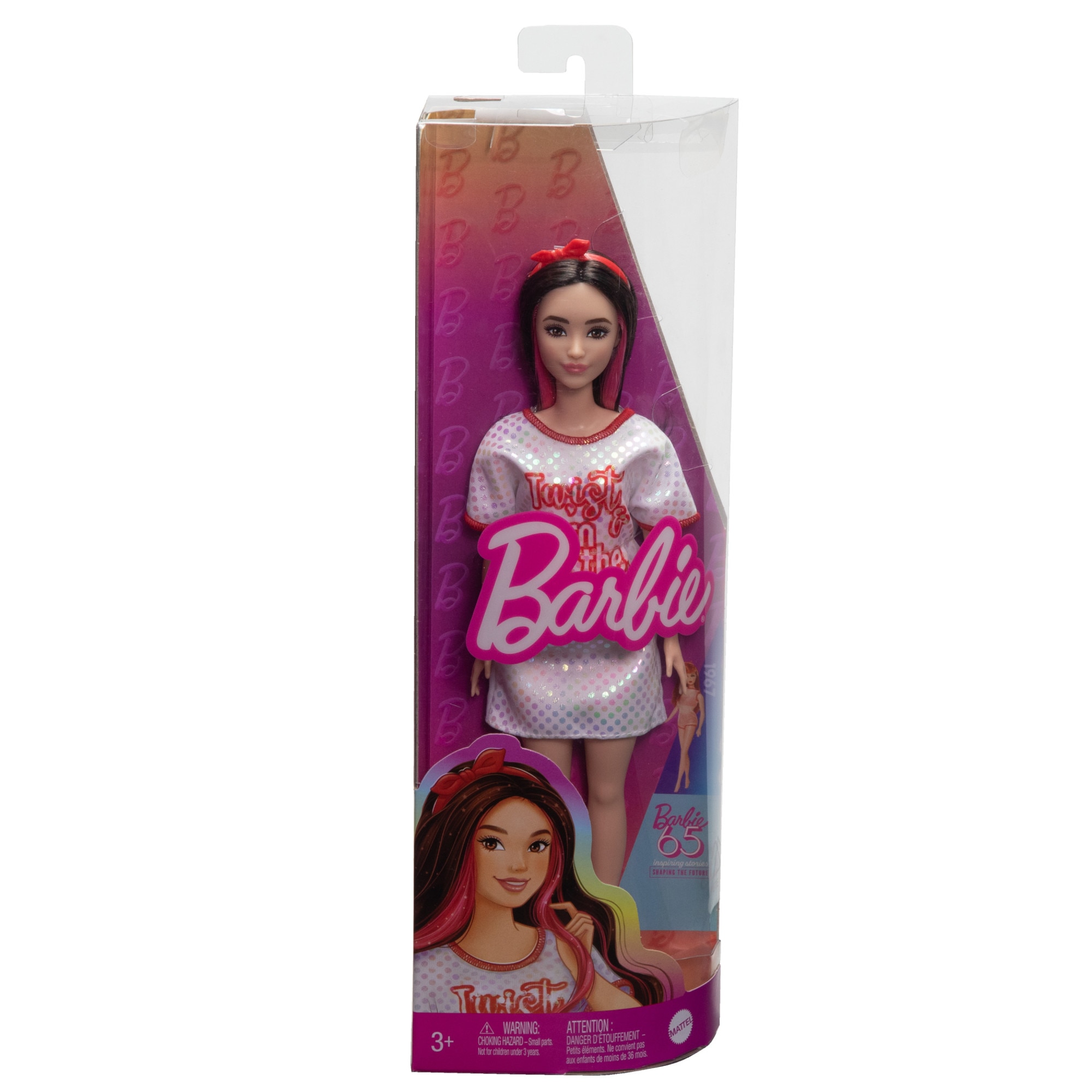 Barbie Fashionista Red Mesh Dress 6